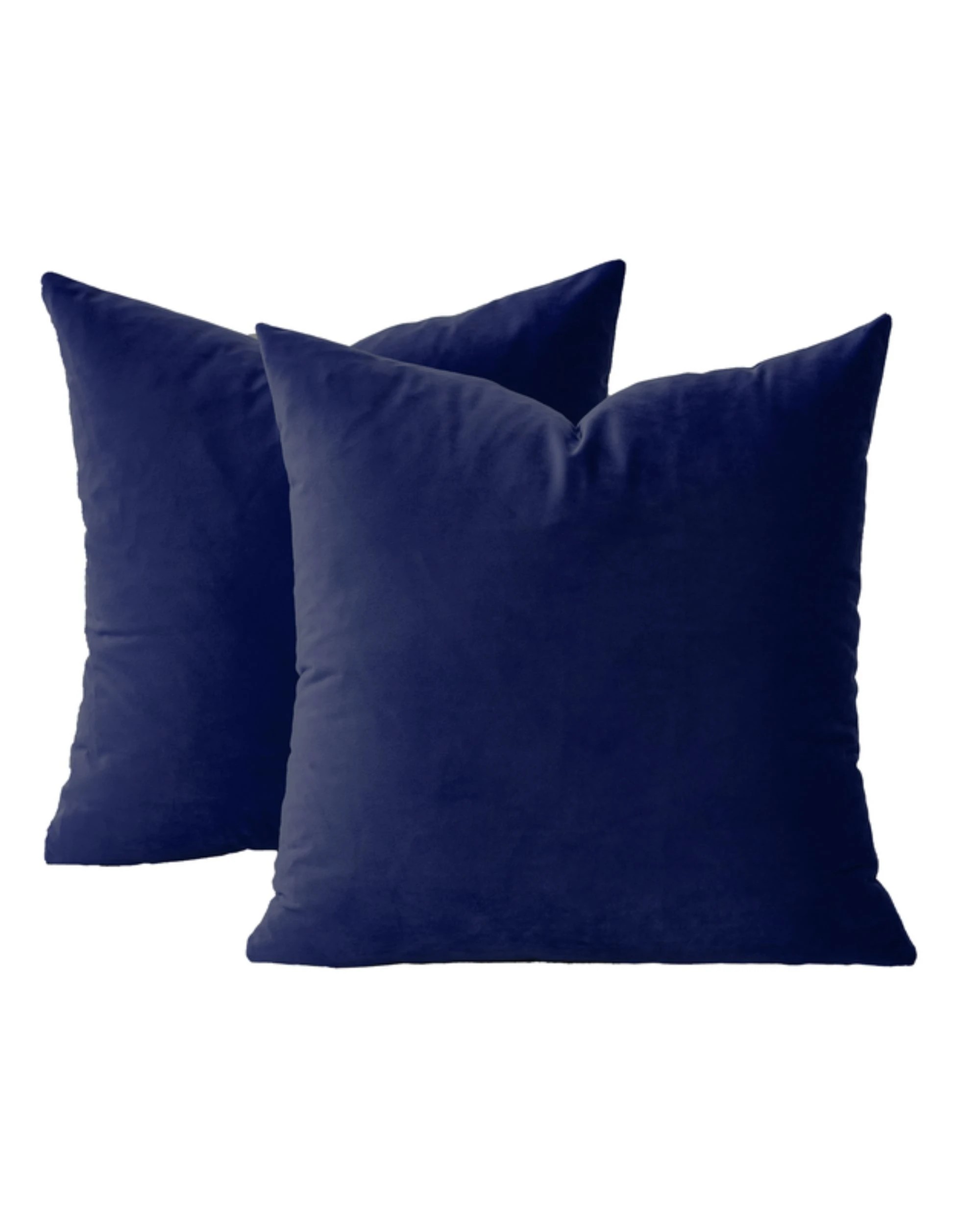 1 Gioia Casa 2-Pack Velvet Cushion Covers 45x45cm - Navy Blue, 1 of 1
