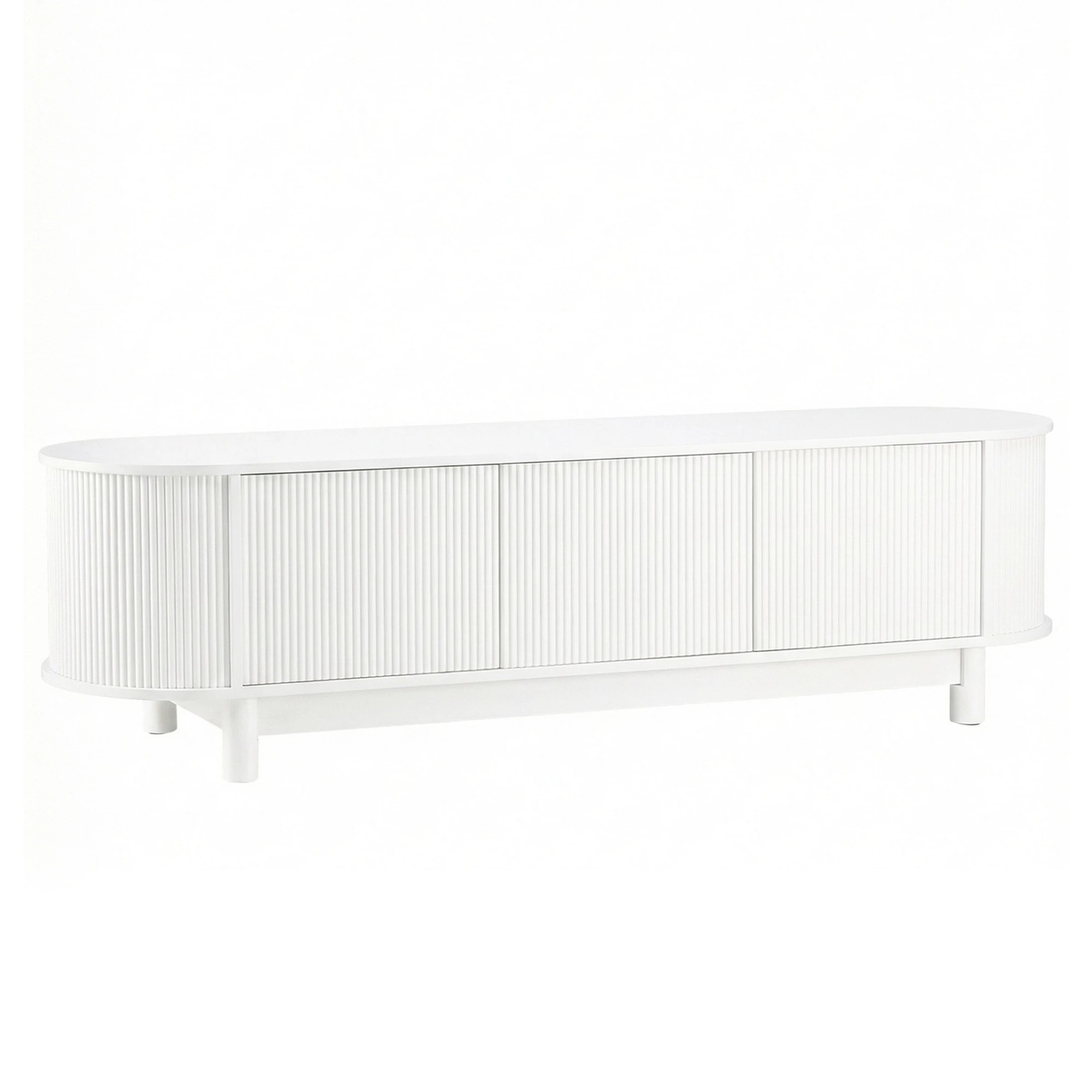 2 Artiss TV Unit Entertainment Unit Storage Cabinet 160cm - White, 2 of 3