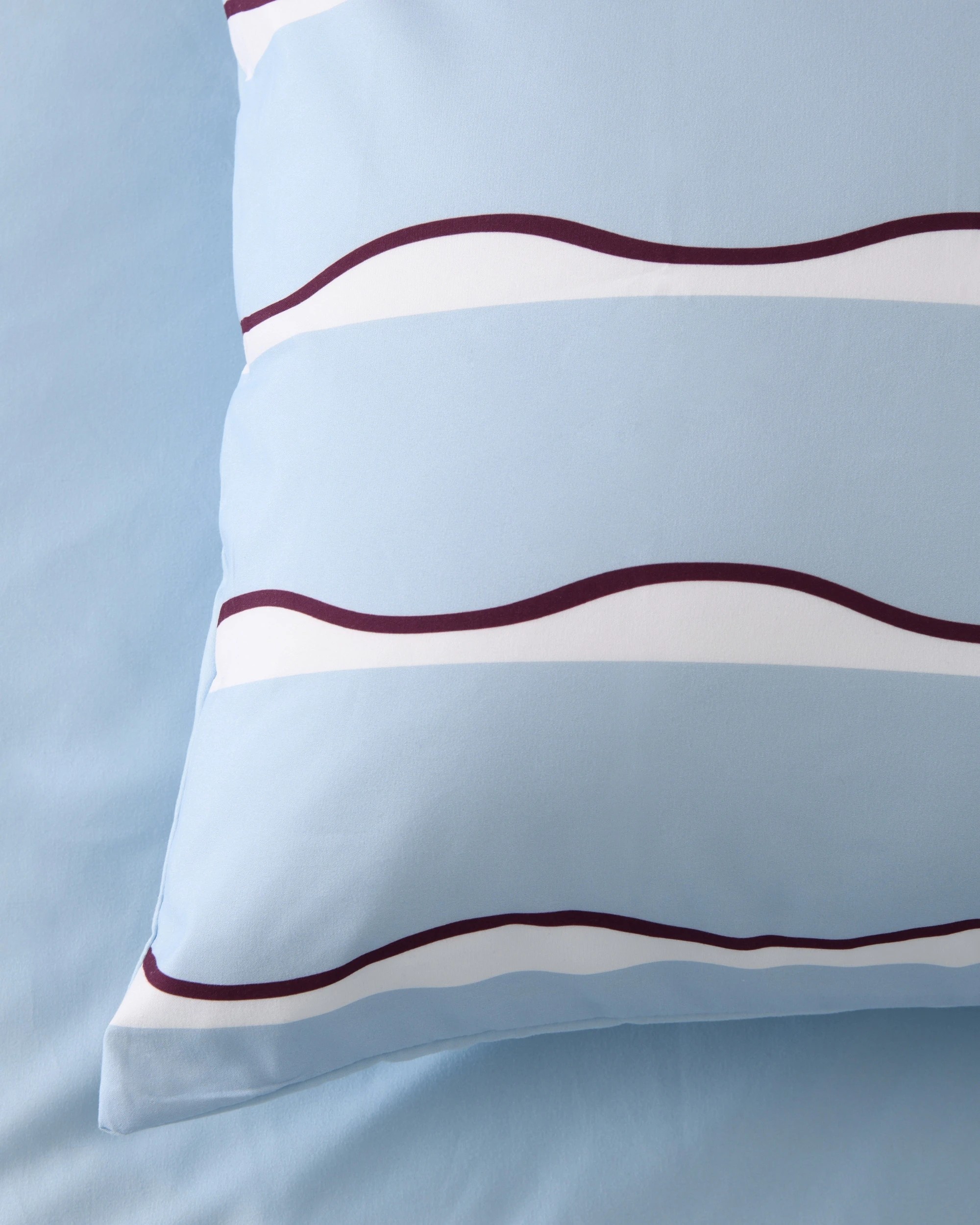 3 Dreamaker Noa Quilt Cover Set - Single Bed - Sky/Cherry, 3 of 5