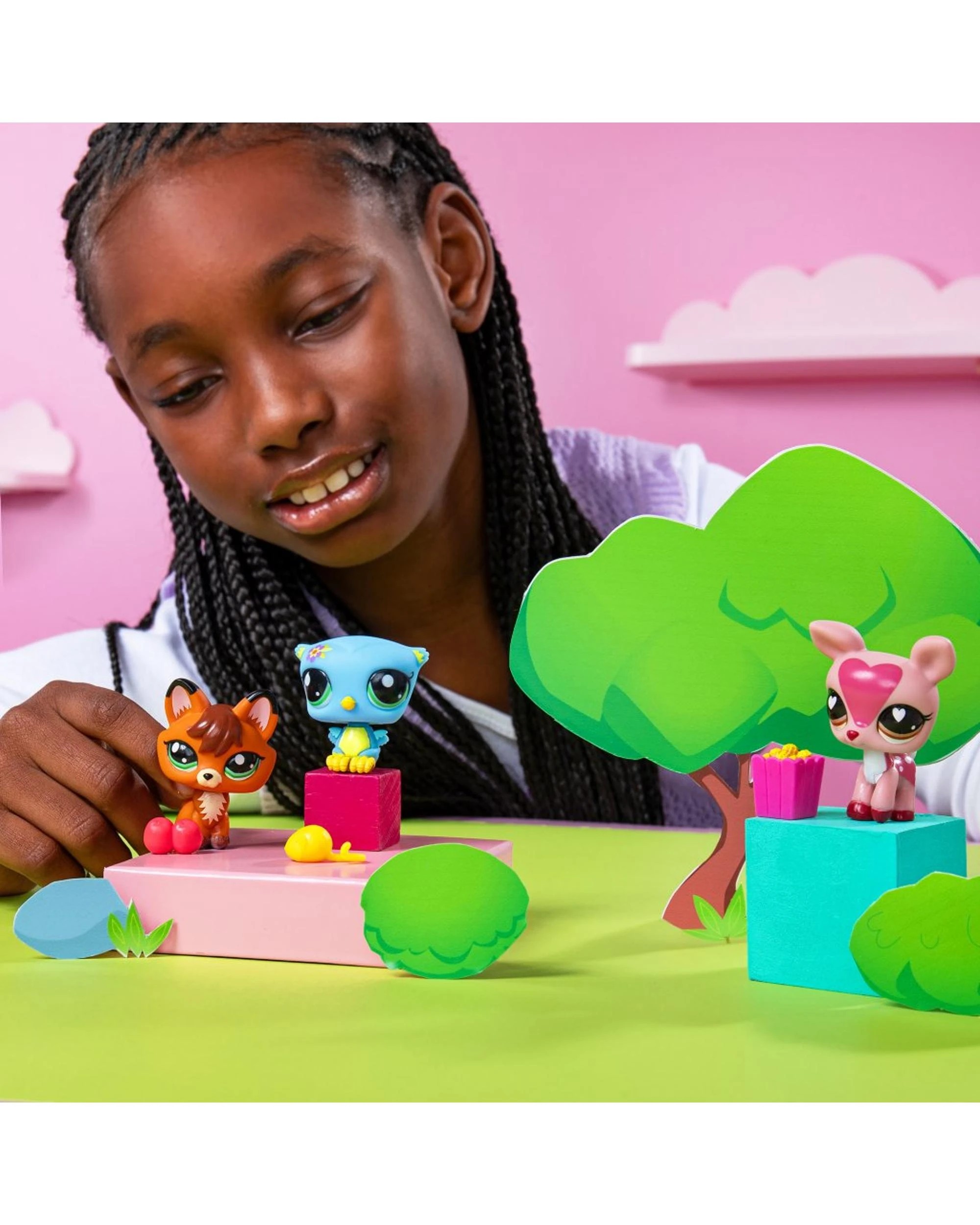 4 Littlest Pet Shop Trio In Tube Series 3 Forest Pets 3 Pack Figures, 4 of 5