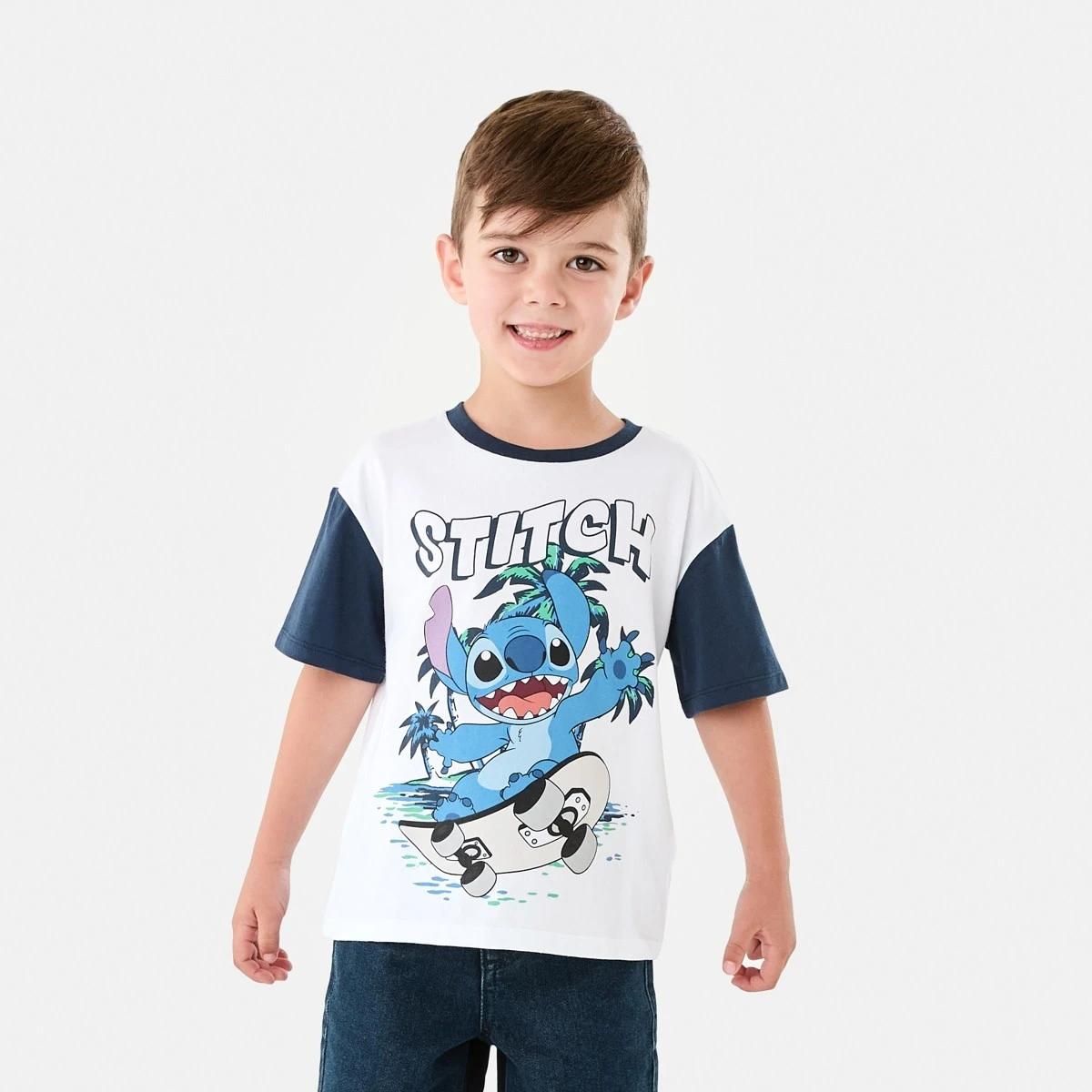 1 Disney Lilo & Stitch License Short Sleeve T-shirt Stitch, 1 of 8