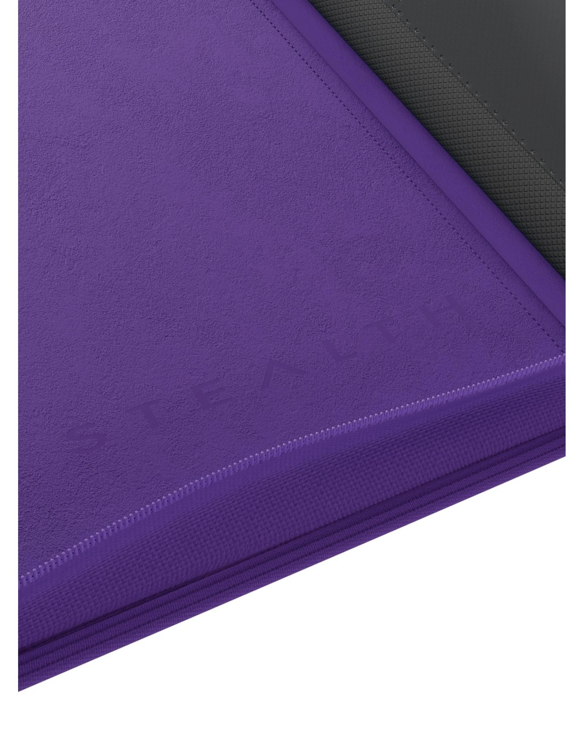 6 Palms Off Gaming Stealth 9 Pocket Zip Binder - Purple, 6 of 8
