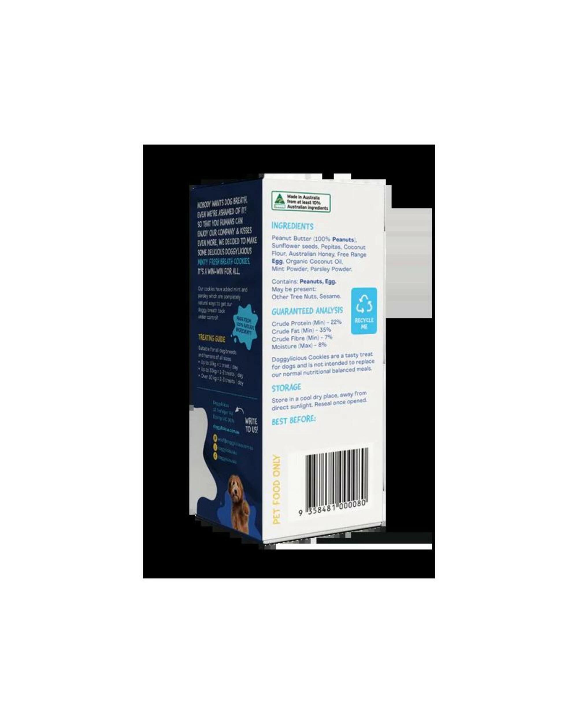 2 Doggylicious Minty Fresh Breath Cookies 180g, 2 of 2