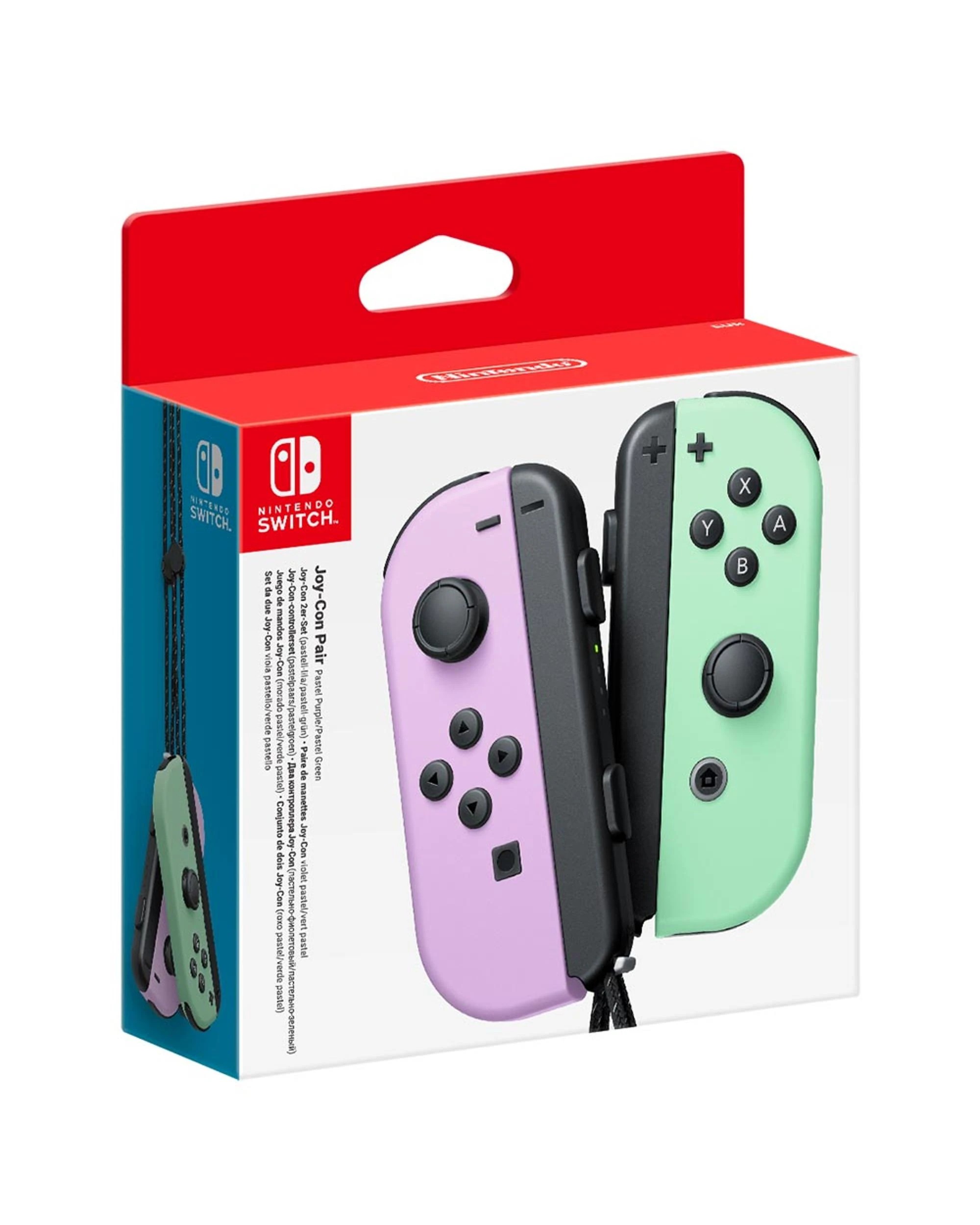 1 Nintendo Switch Joy-Con Pastel Purple and Pastel Green Controller Set - Multi, 1 of 3