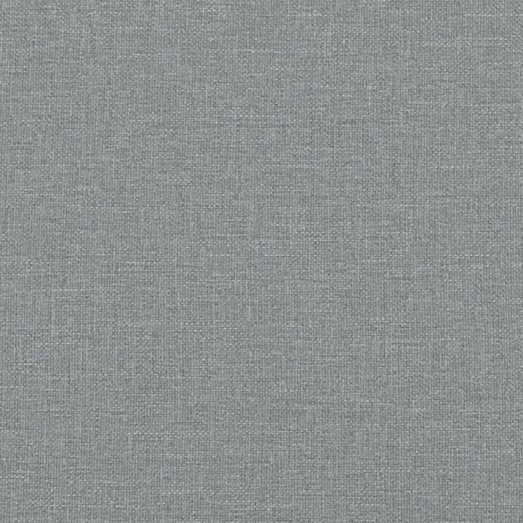 8 Vidaxl 3 Piece Sofa Set With Pillows Light Fabric - Grey, 8 of 8