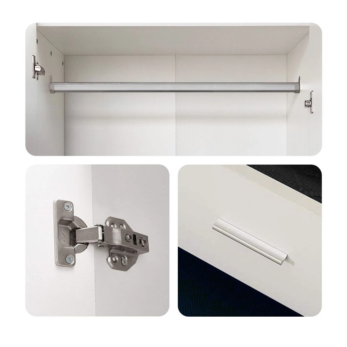 5 Ausway Wardrobe Cabinet Dresser Clothes Storage Organiser Armoire, 5 of 9
