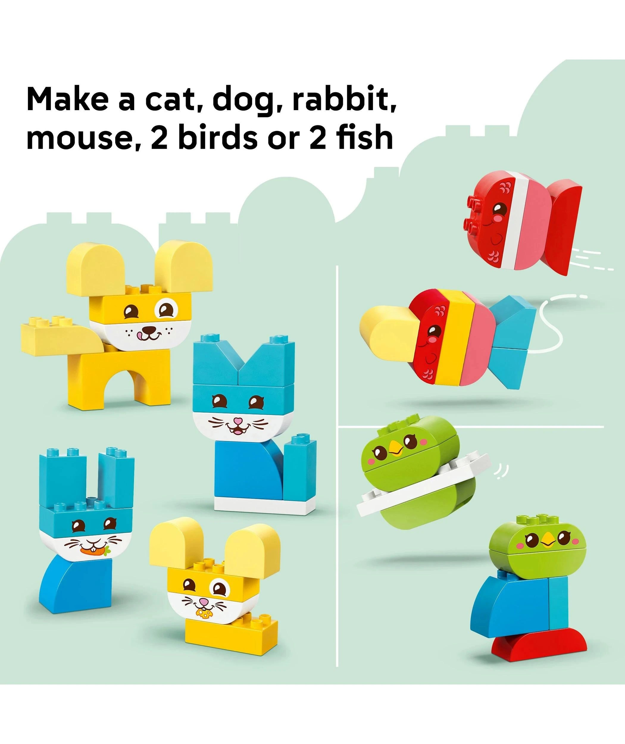 7 LEGO® DUPLO My First 3 in 1 Creative Cute Pets 10477 - Multi, 7 of 10