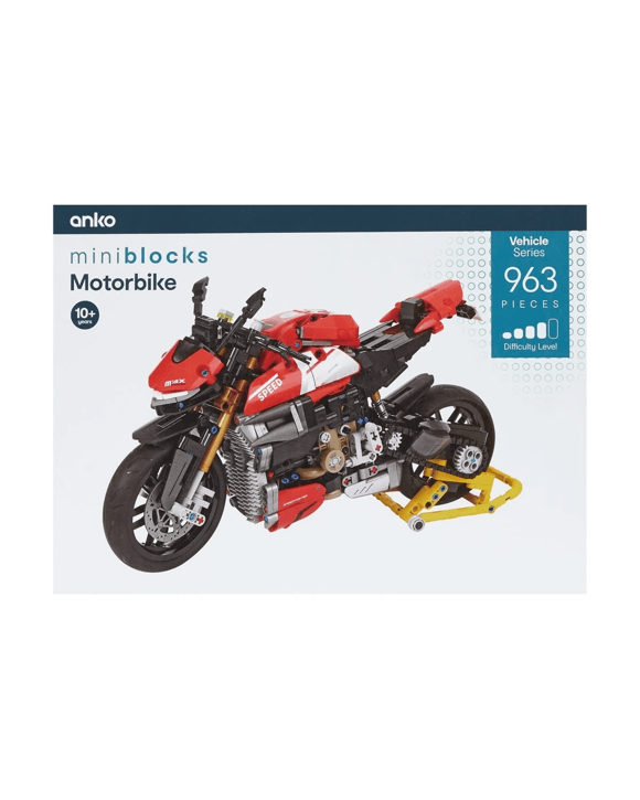 963 Piece Mini Blocks Vehicle Series: Motorbike