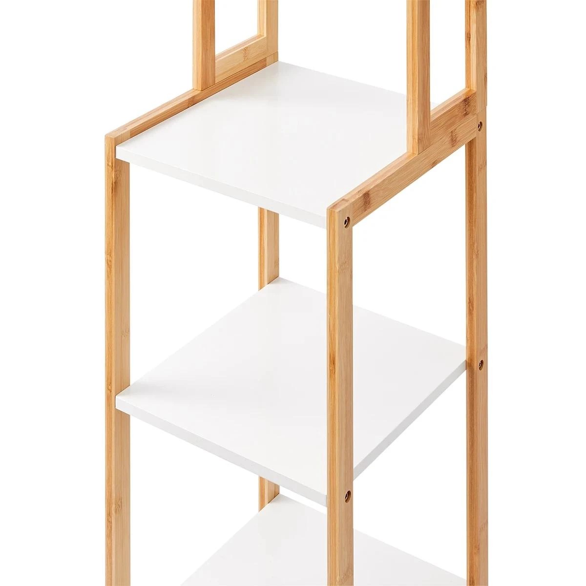 10 Bamboo and White 7 Tier Shelf, 10 of 11