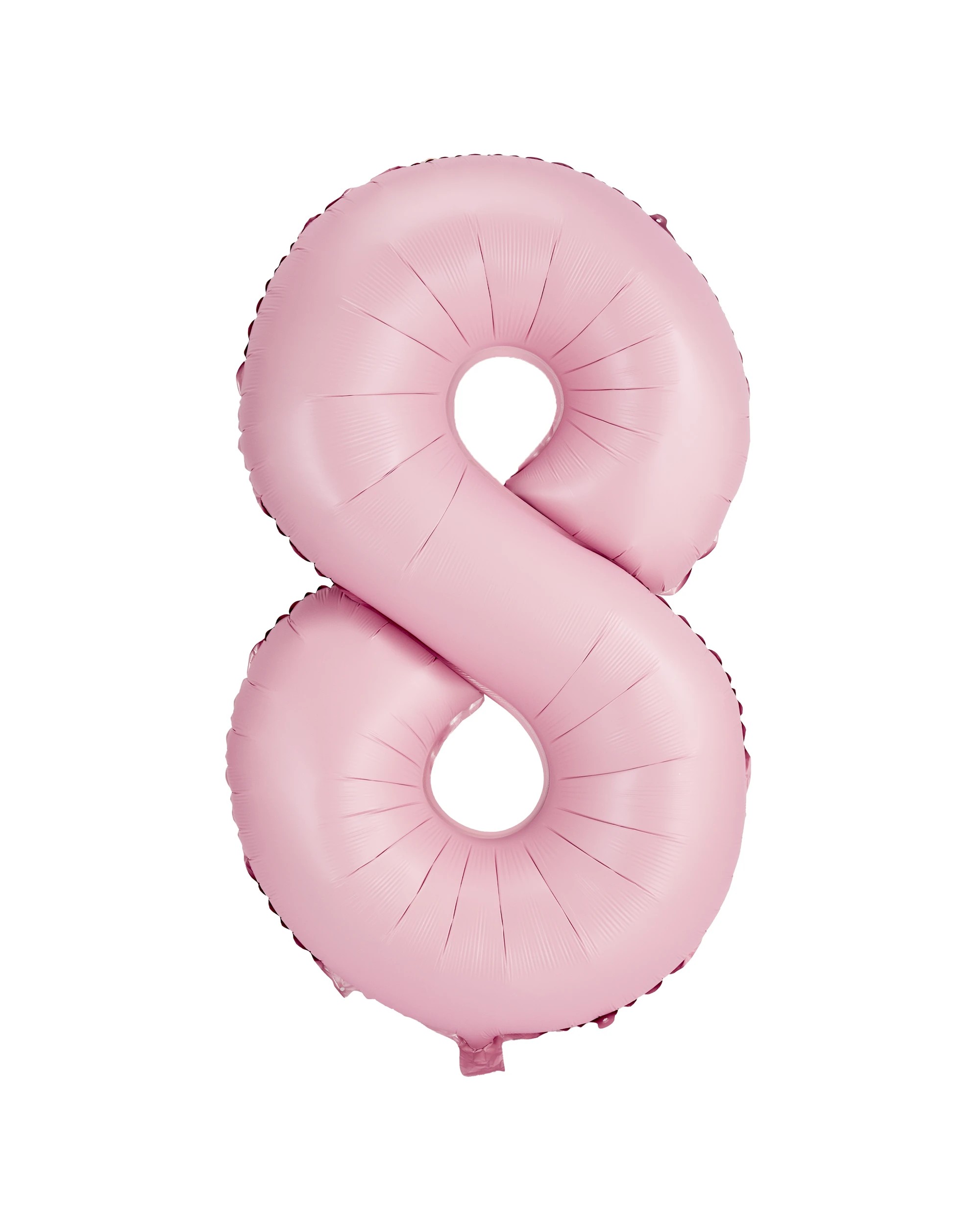 1 Giant Matte Pink Number 8 Foil Balloon, 1 of 5
