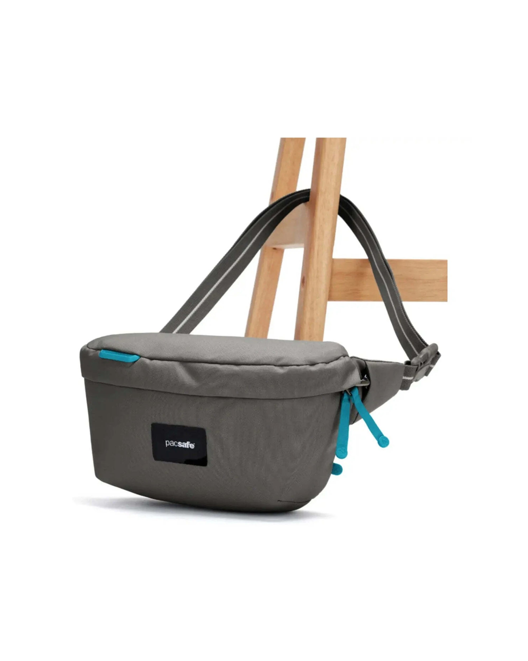 6 Pacsafe Go Anti-Theft Sling Pack RFID Blocking Pockets Cut Resistant Stone - Grey, 6 of 8
