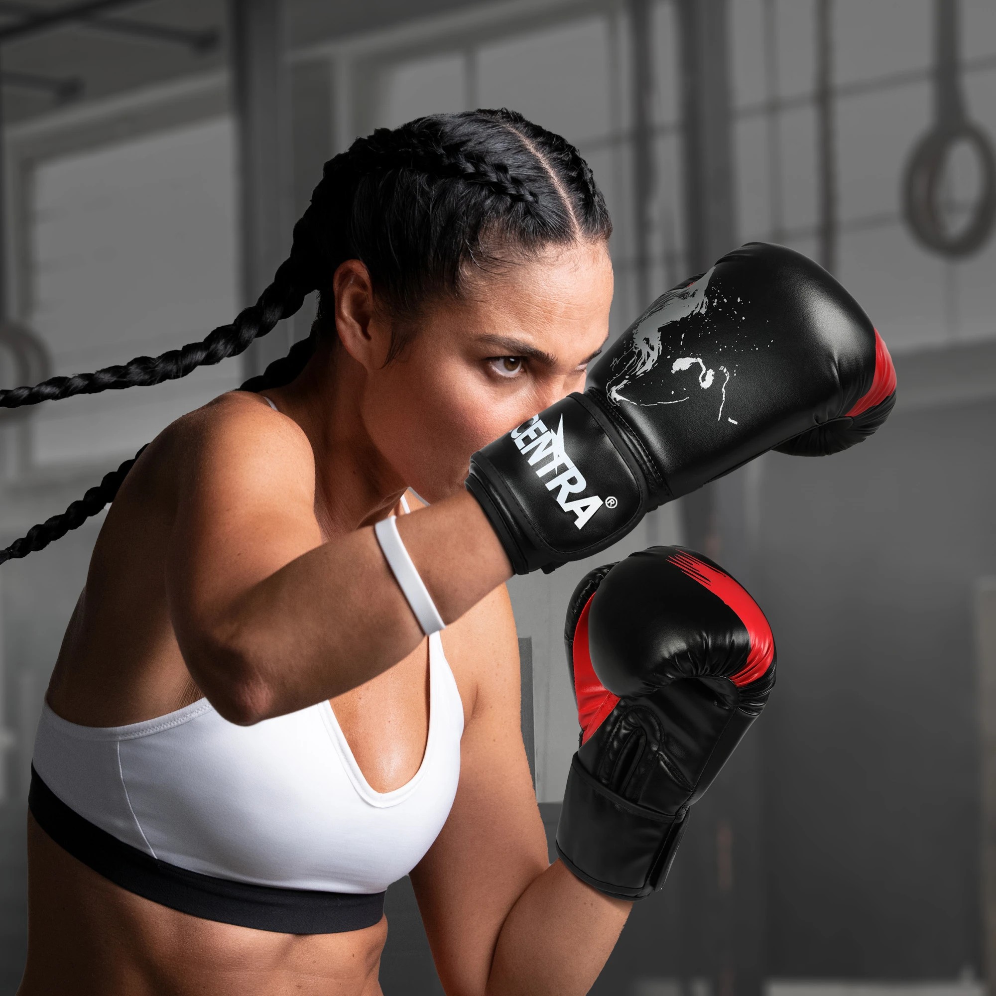 8 Centra Boxing Gloves PU Leather MmA Training Mitts Fight Punch Bag Sparring 8OZ, 8 of 9