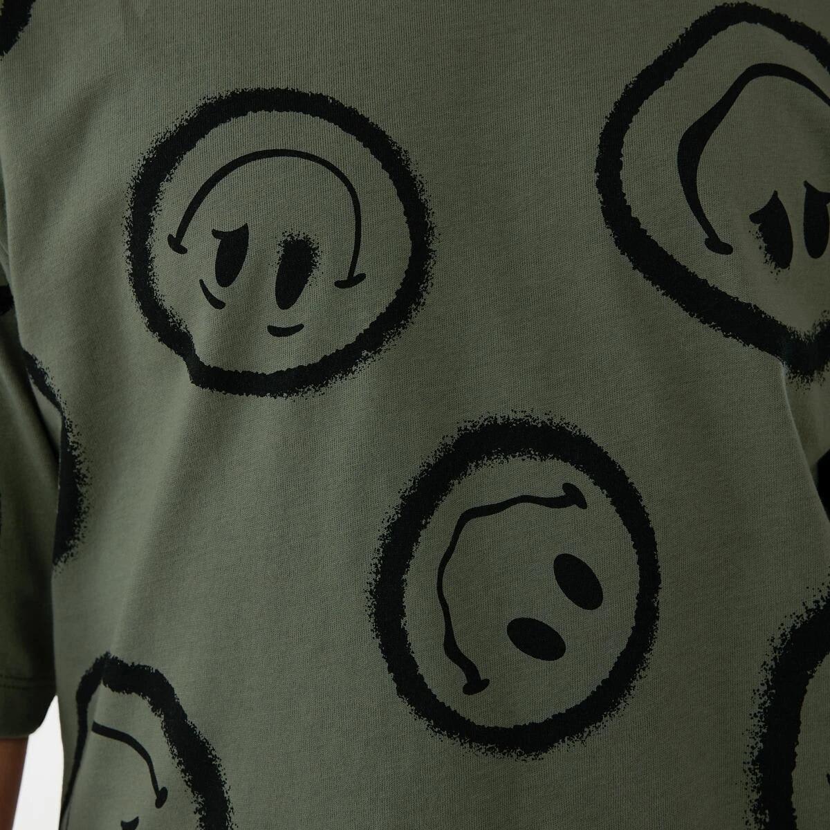 5 Short Sleeve Top and Long Pants Pyjama Set Grn Emotes, 5 of 7