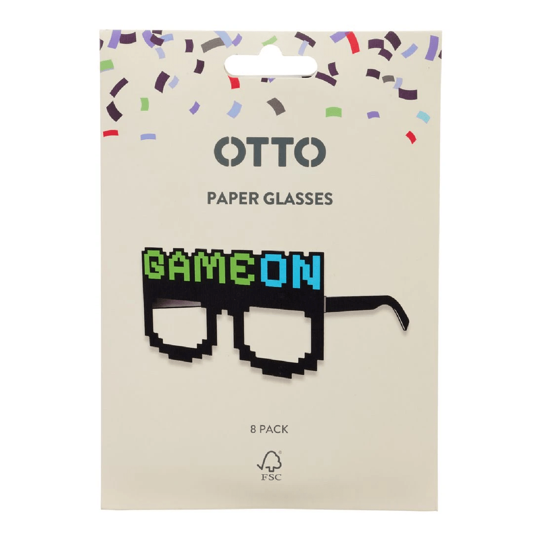 2 Otto Gamer Paper Glasses 8 Pack, 2 of 4