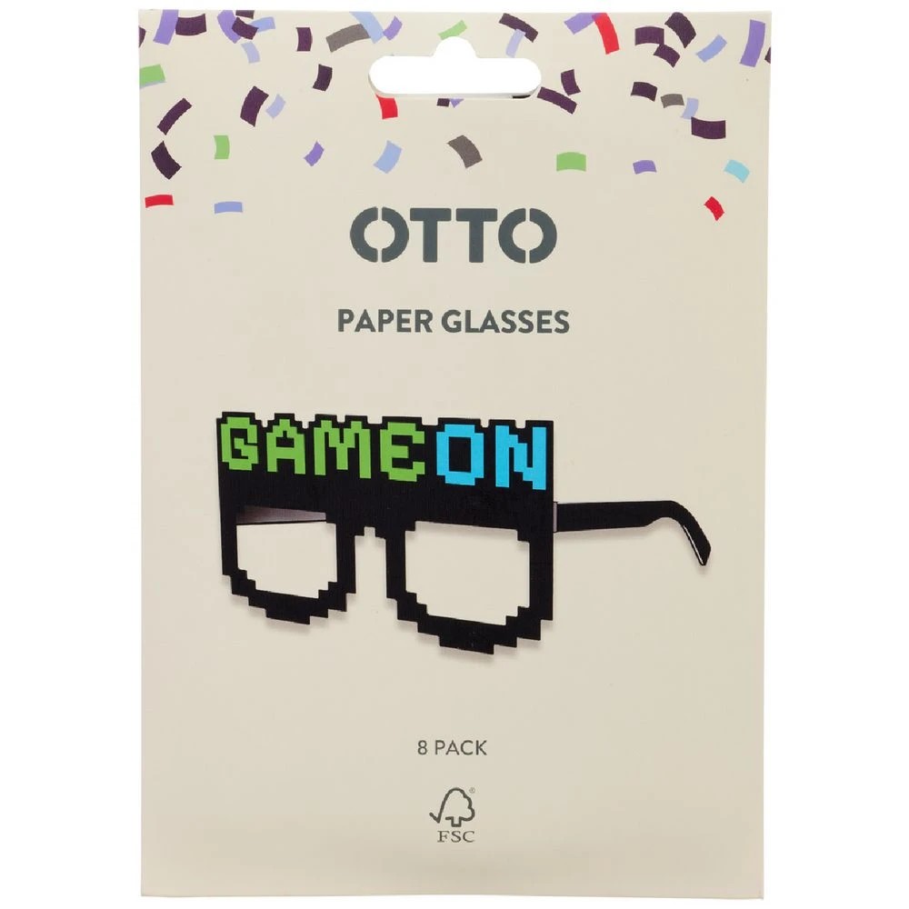 2 Otto Gamer Paper Glasses 8 Pack, 2 of 4