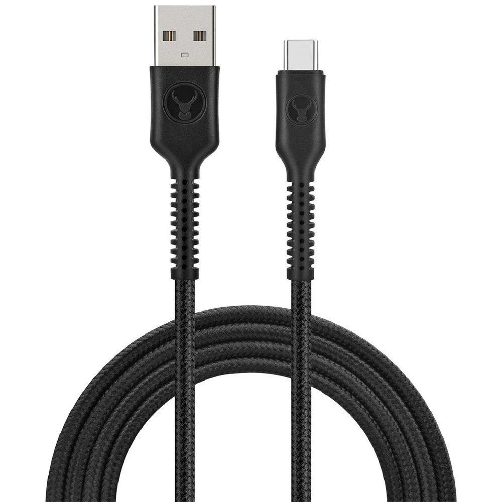 1 Bonelk Long-life Easy Grip USB-A to USB-C Cable 60W 2m Black, 1 of 6