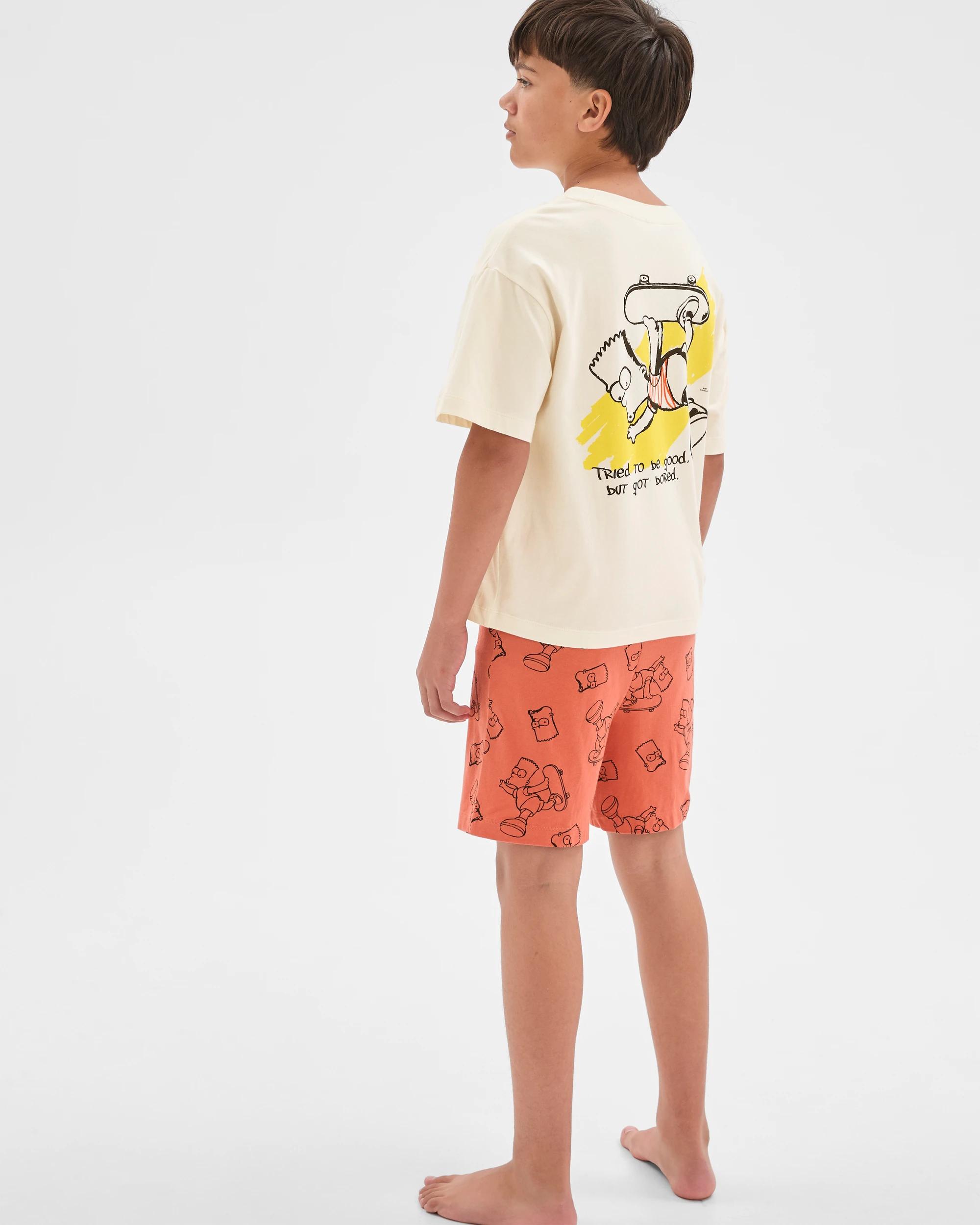3 The Simpsons Australian Cotton Older Boys Oversized Knit Pyjama Set SIMPSONS, 3 of 7