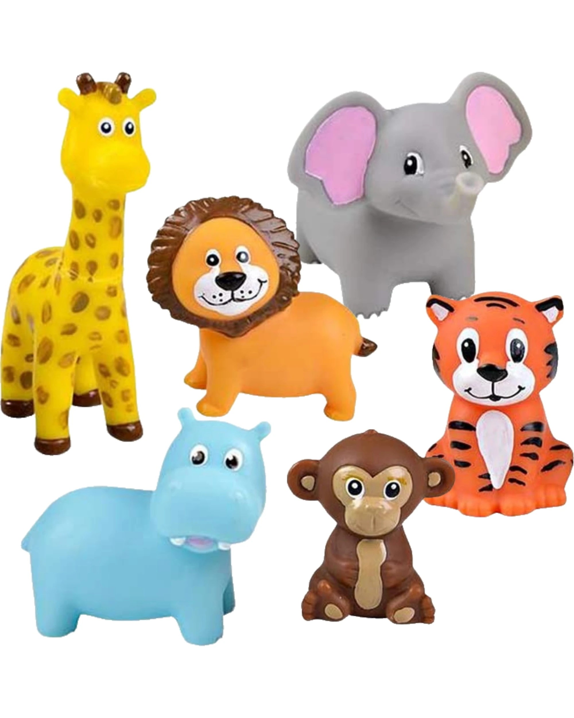 1 Partyrama Cute Vinyl Zoo Animals Pack of 12, 1 of 1