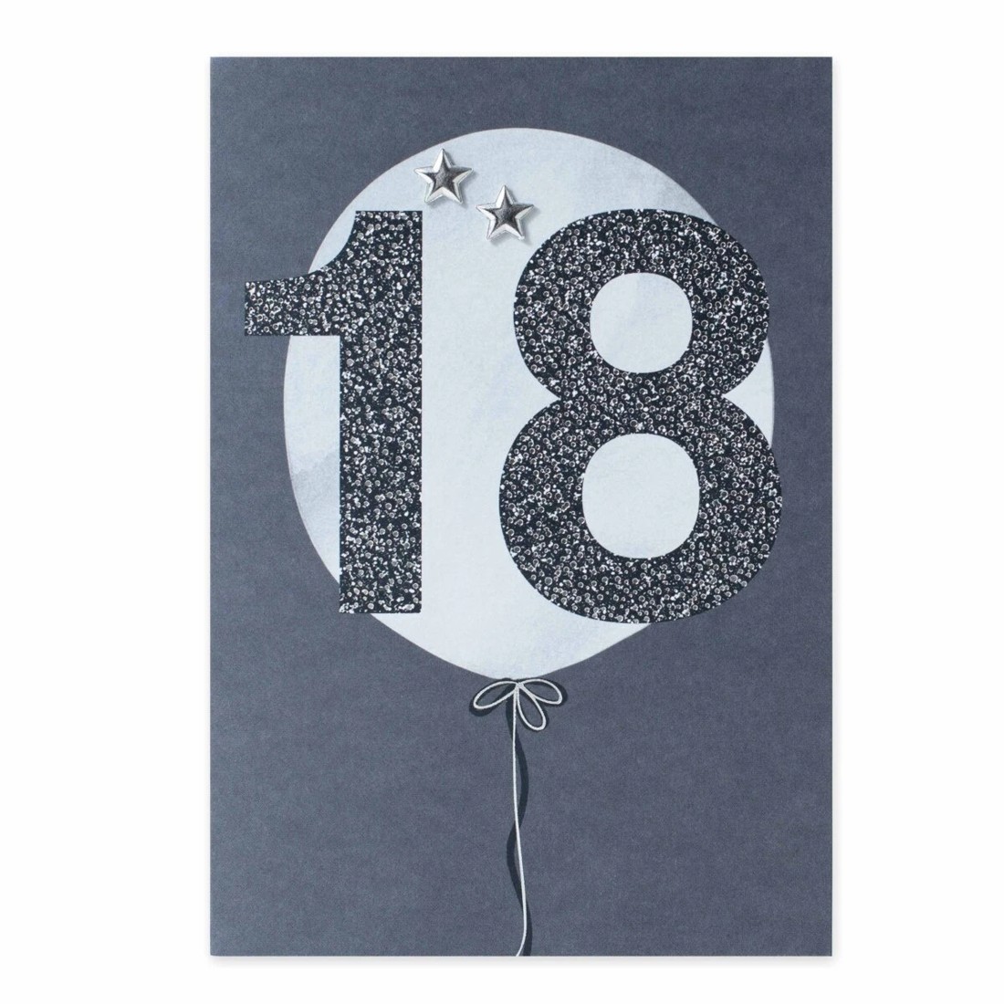 3 Connections from Hallmark 18th Birthday Card - Silver Stars and Balloon, 3 of 3