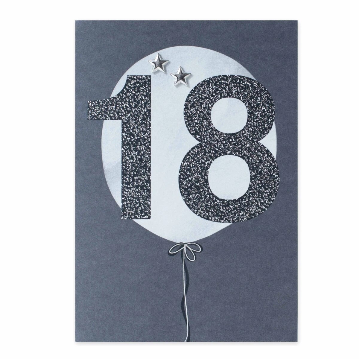 3 Connections from Hallmark 18th Birthday Card - Silver Stars and Balloon, 3 of 3