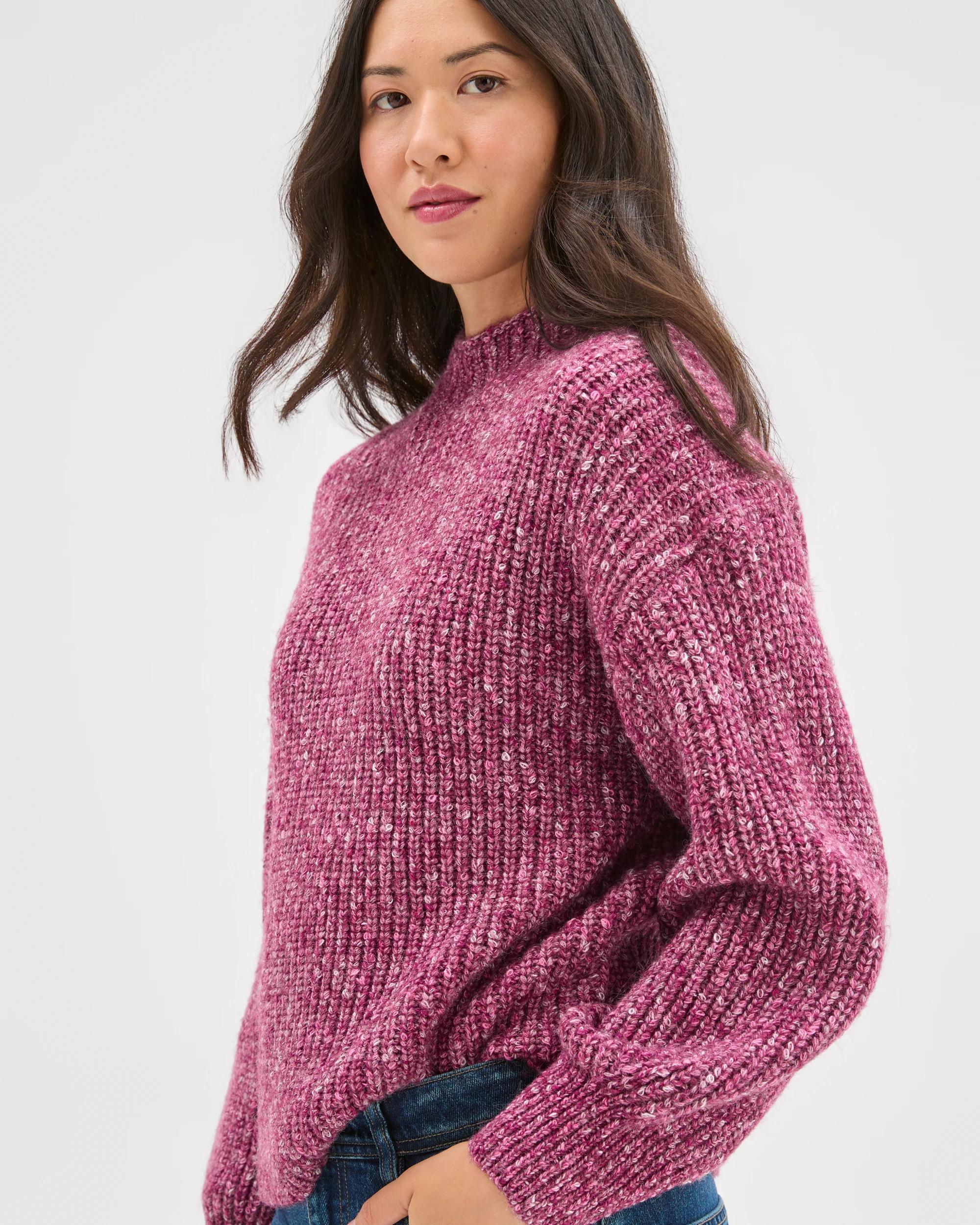 3 Target Woman Twist Yarn High Neck Jumper BOYSENBERRY TWIST, 3 of 6