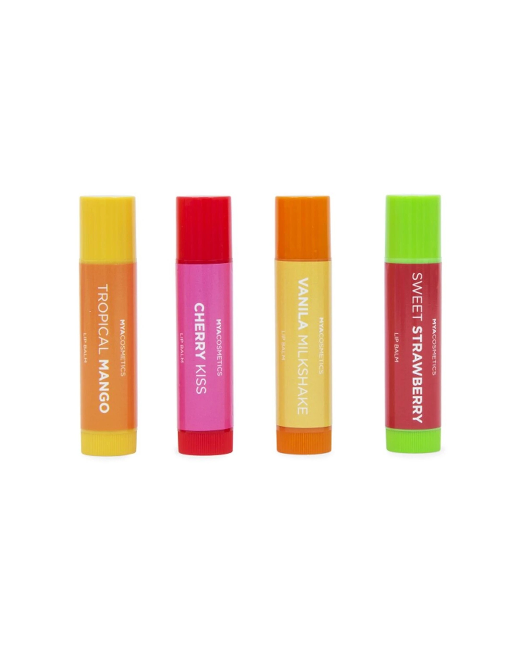 4 MYA 4x 4pc Lip Balm Set Moisturising Tinted Kids Children - Multi, 4 of 8