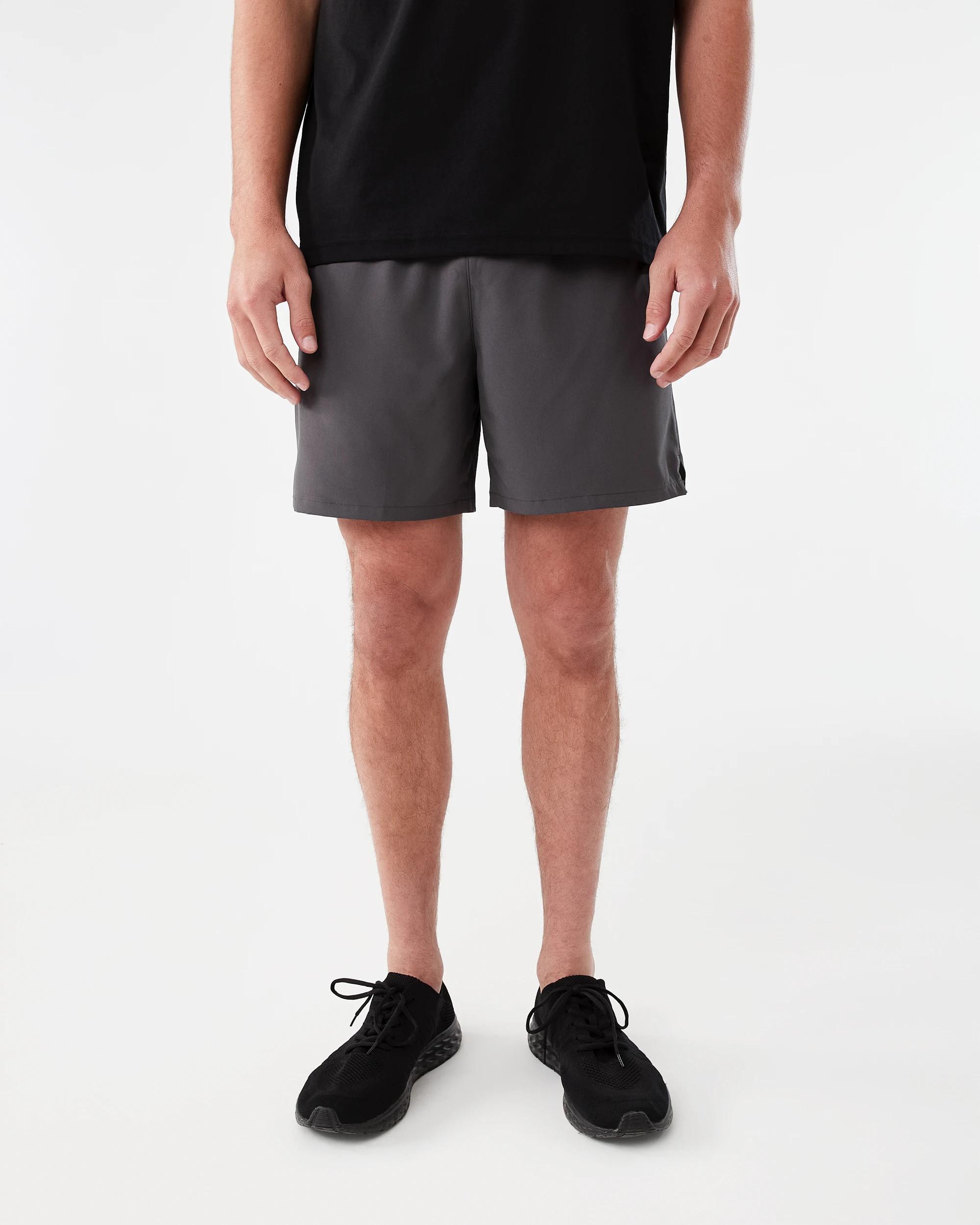8 Active Mens Woven Stretch Shorts Gry Drkish, 8 of 8