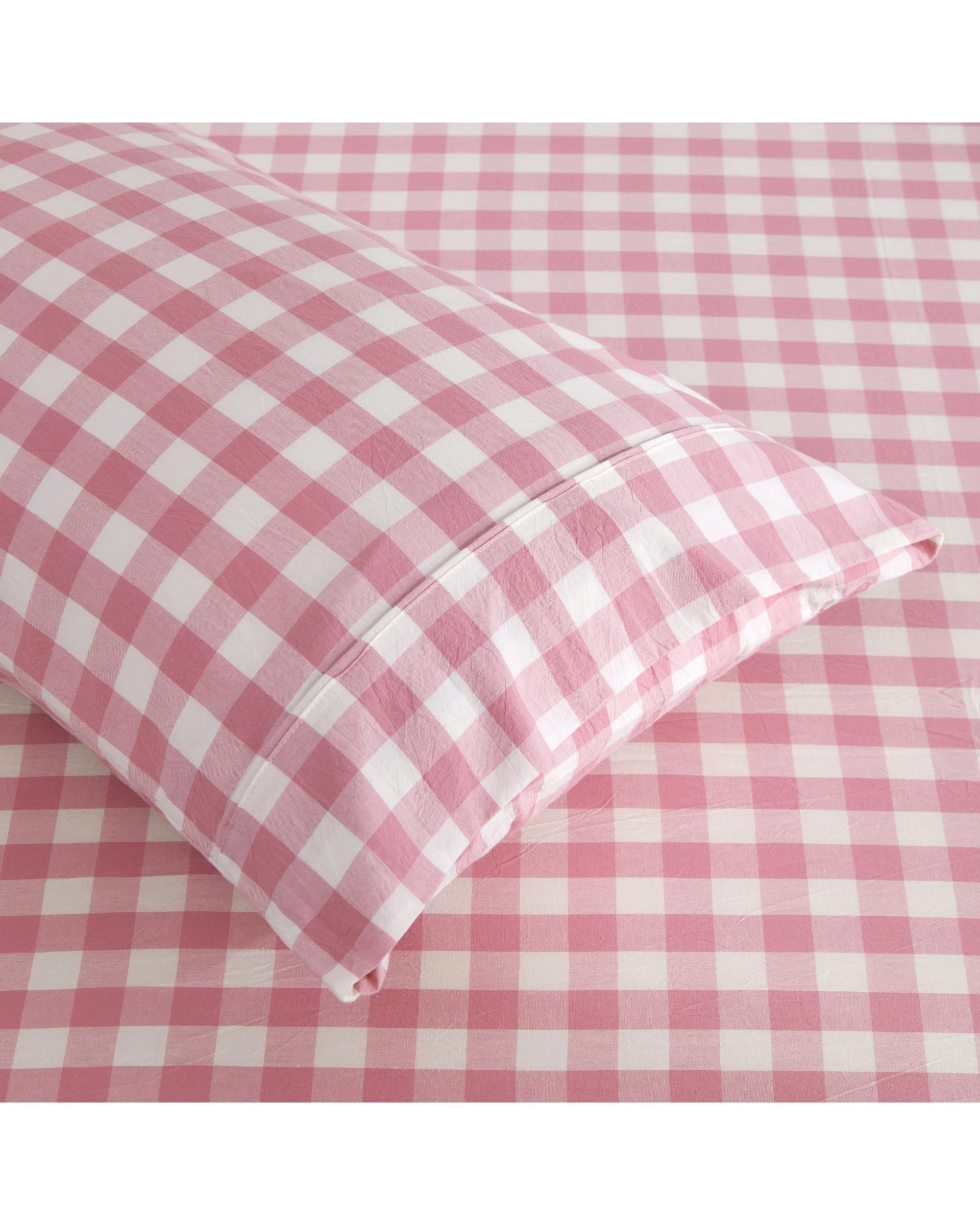 2 Dreamaker Baby Lola Washed Cotton Yarn Dyed Gingham Combo Set - COT Size - Pink Pearl, 2 of 7