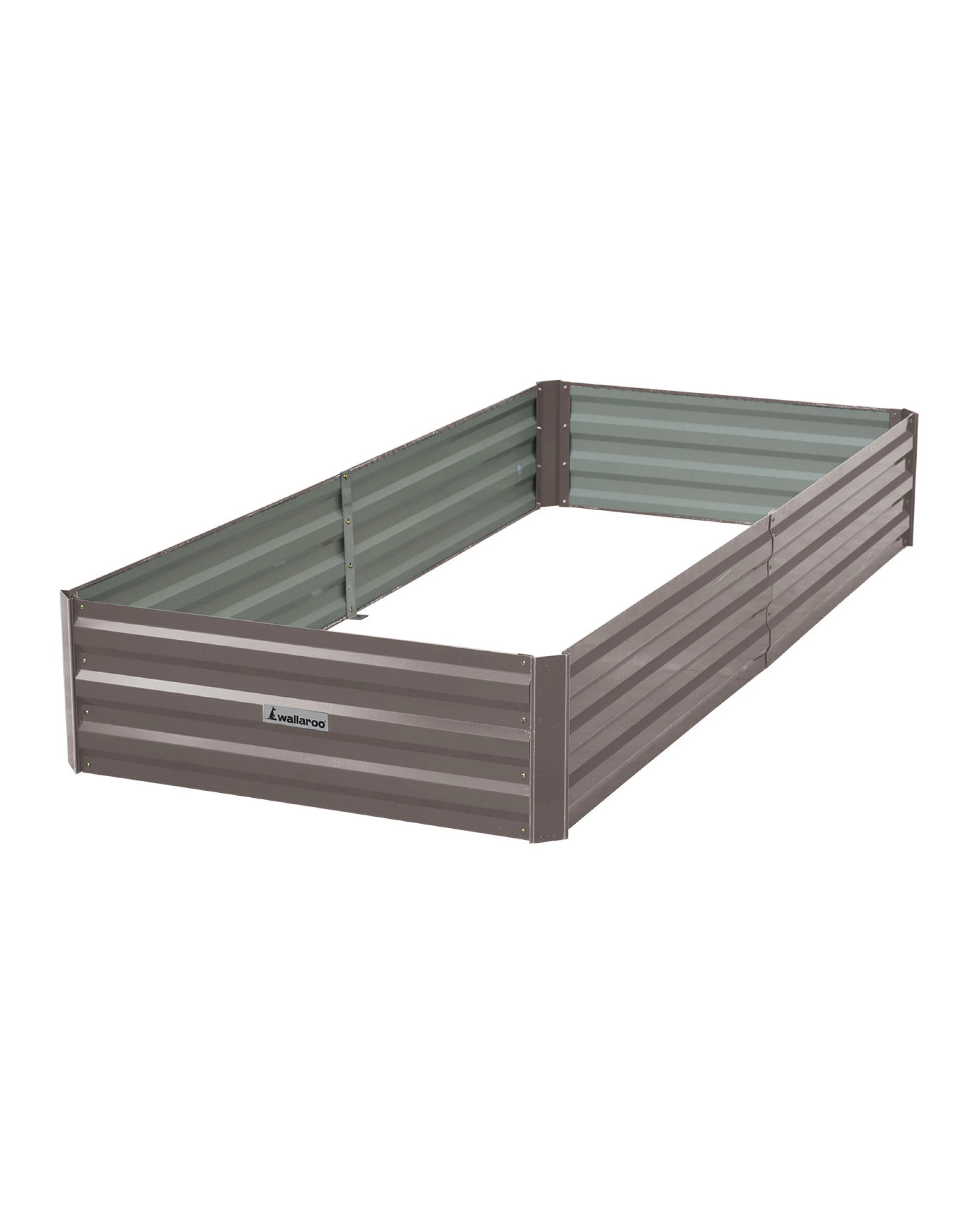 1 Wallaroo Galvanized Steel Raised Garden Bed 210 x 90 x 30cm Plants Vegetables Herbs Flowers - Grey, 1 of 5