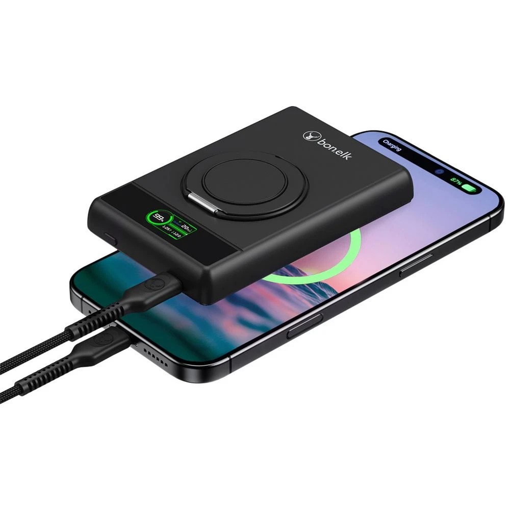 5 Bonelk MagTec 5-in-1 Power Bank 10k mAh Black, 5 of 7