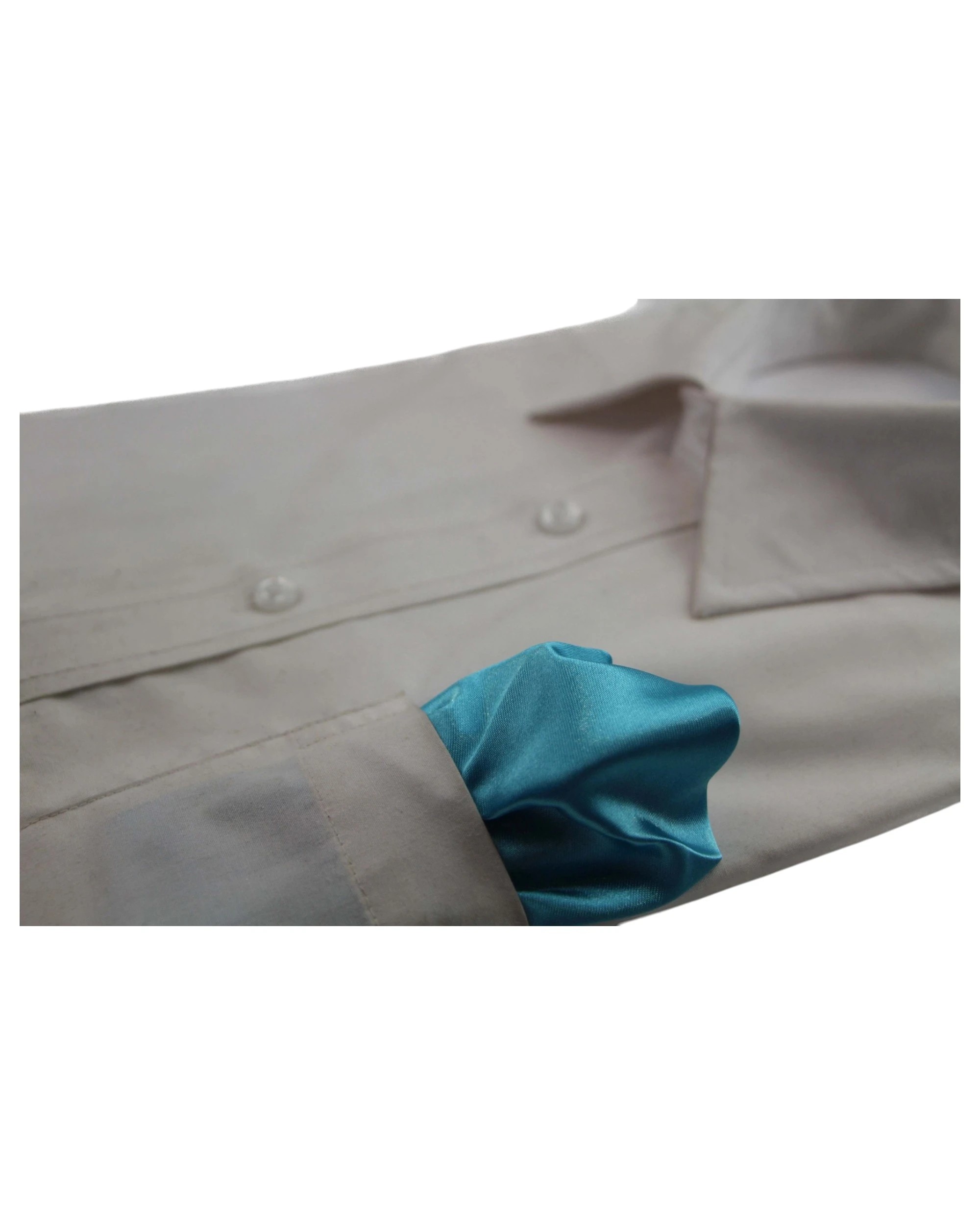 3 Zasel Mens Pocket Square - Blue - Blue, 3 of 3