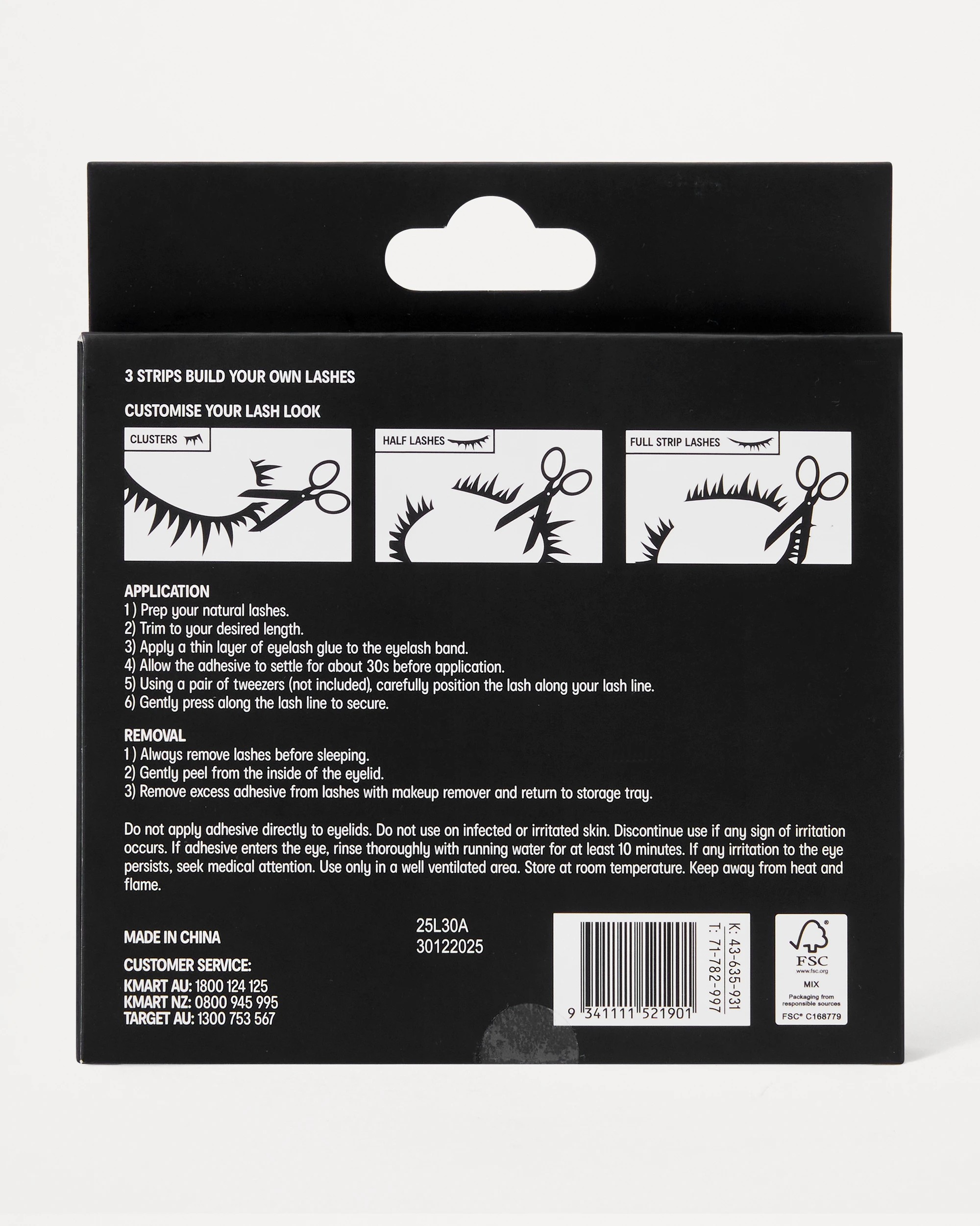 5 OXX Cosmetics 3 Piece Build Your Own False Lashes - No. 1011, 5 of 5
