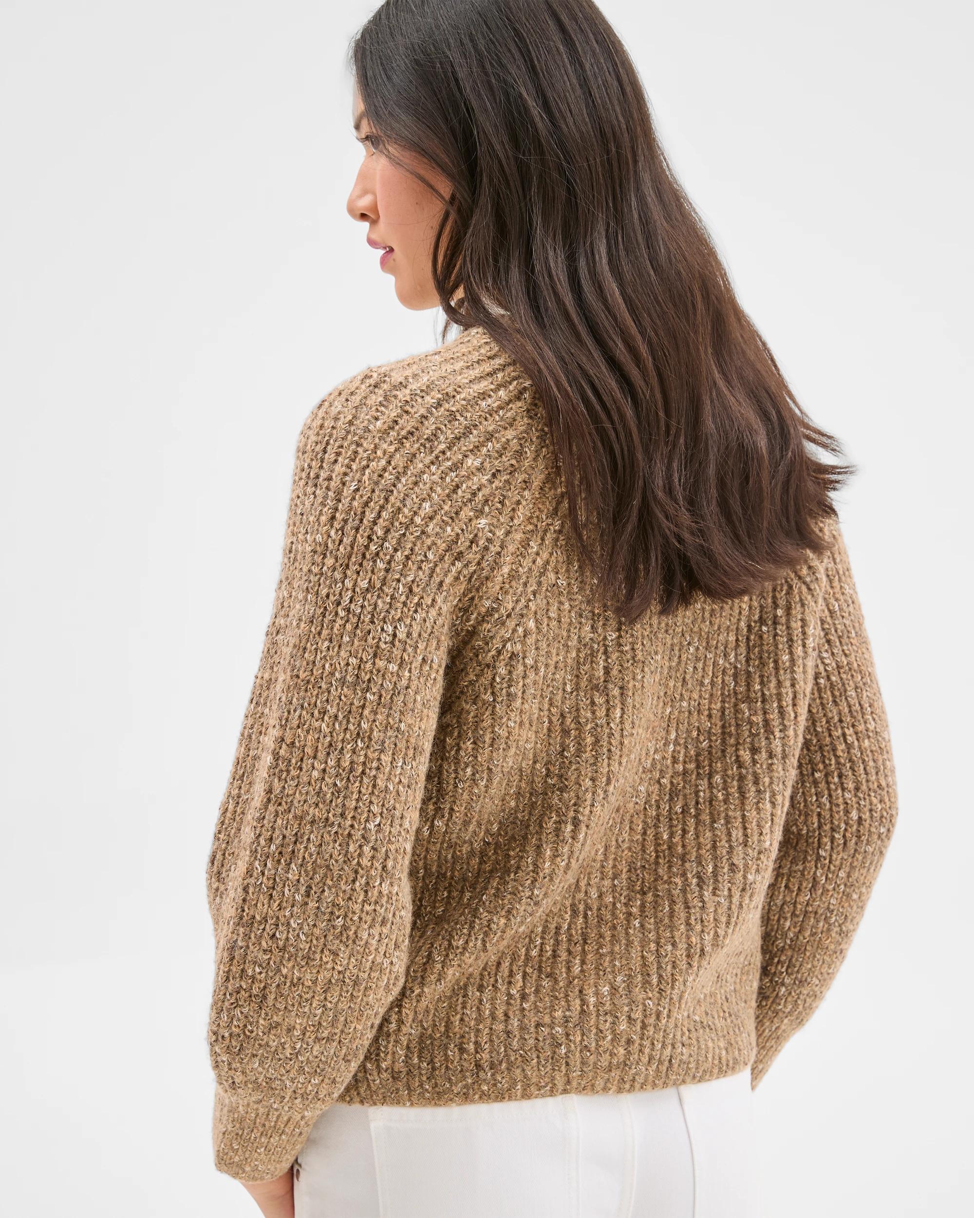 7 Target Active Twist Yarn Crew Neck Cardigan NATURAL TWIST, 7 of 7