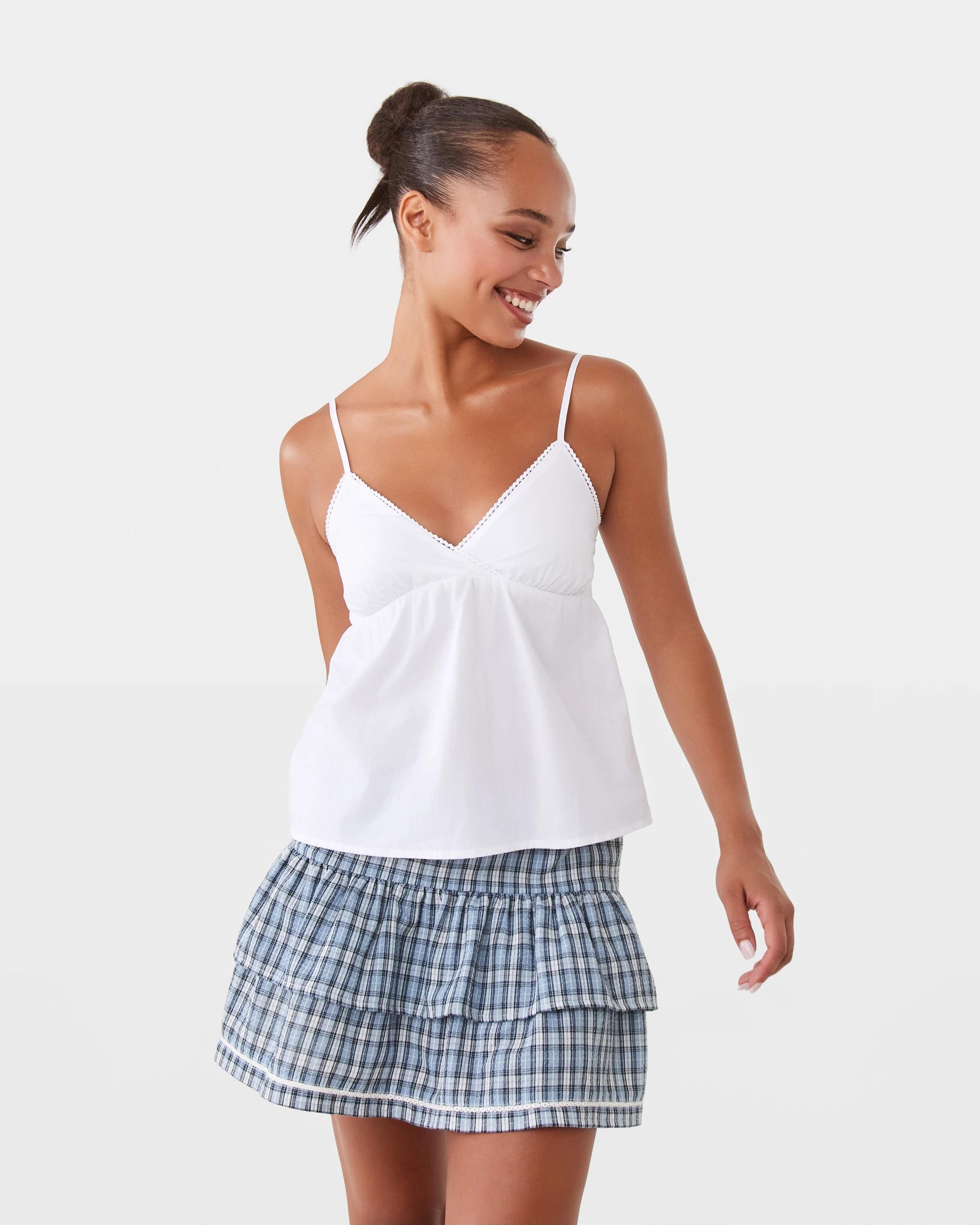 8 Sleeveless V-Neck Cami White, 8 of 8