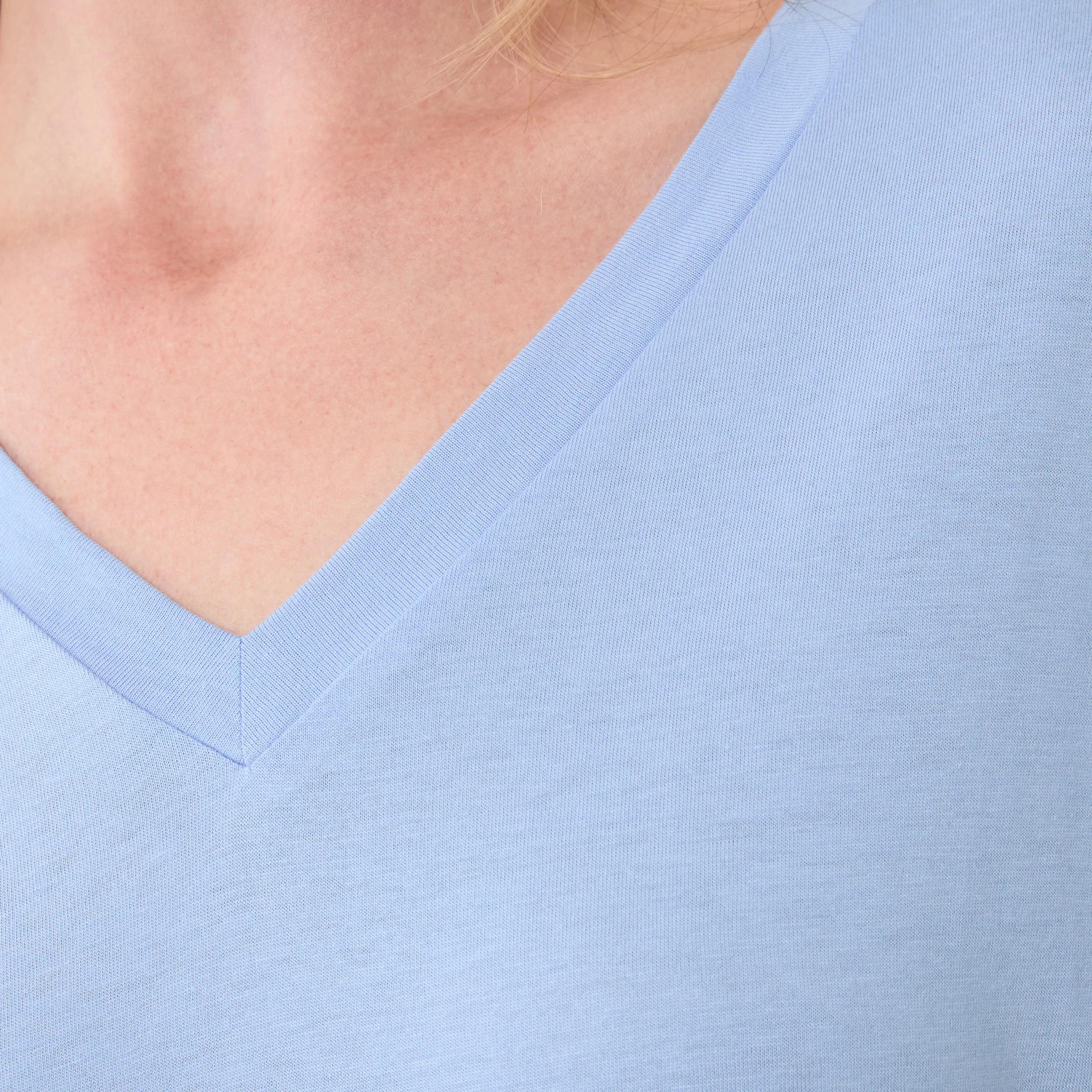 5 Short Extended Sleeve V-Neck T-shirt BRUNI BLUE, 5 of 5