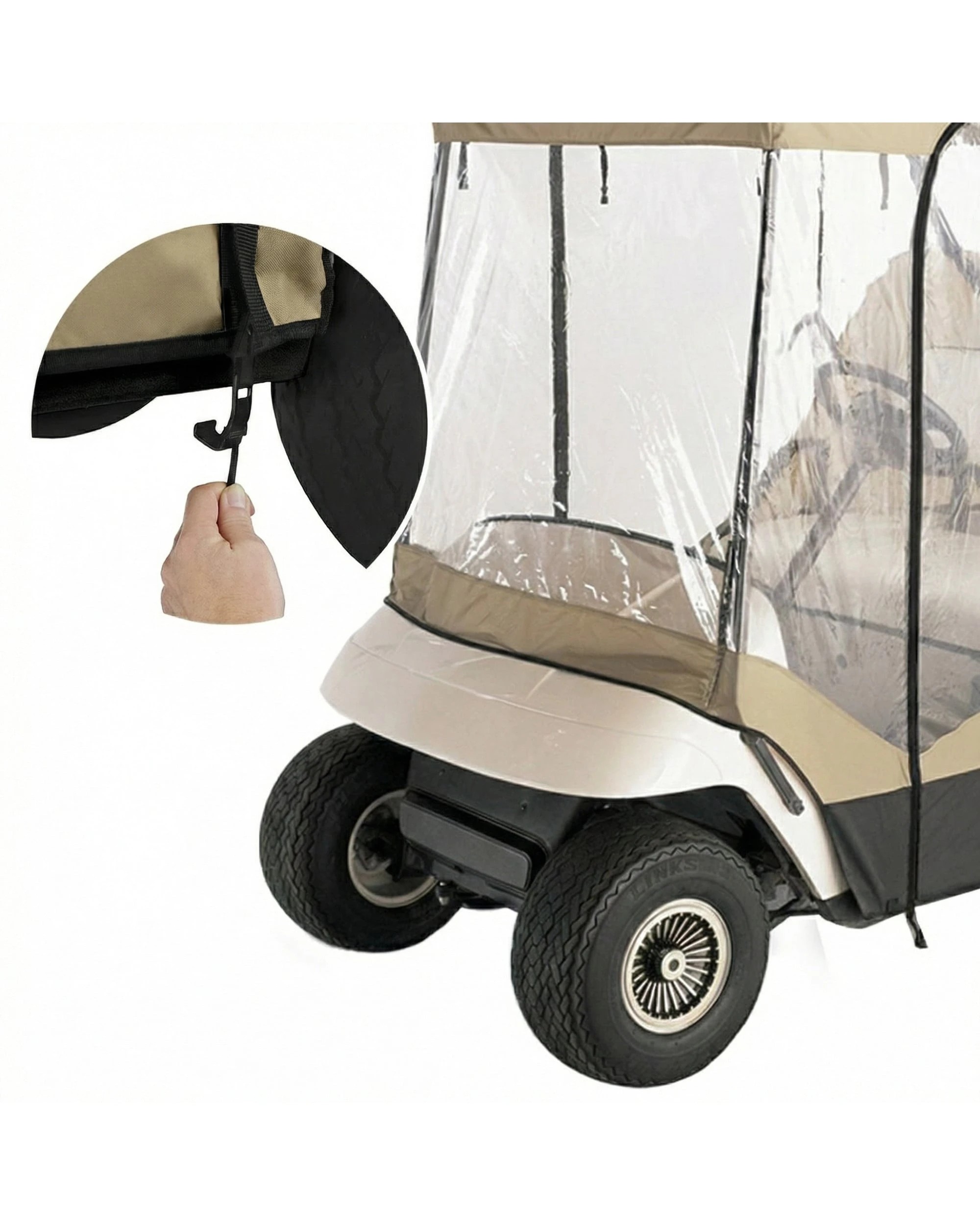 Samson 2 Seater Golf Cart Cover - Beige - Kmart