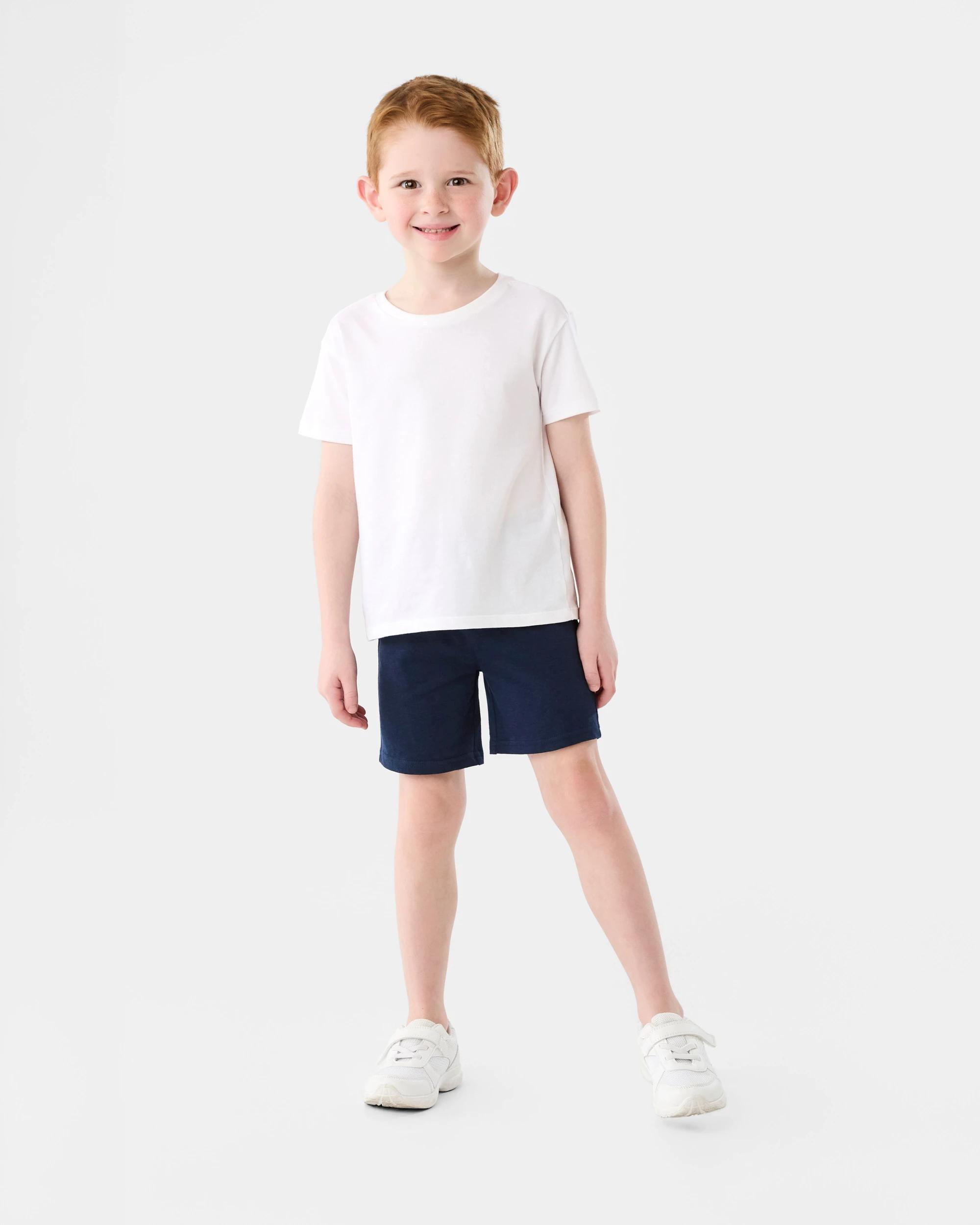 6 Cotton Knit Shorts Dress Navy, 6 of 6