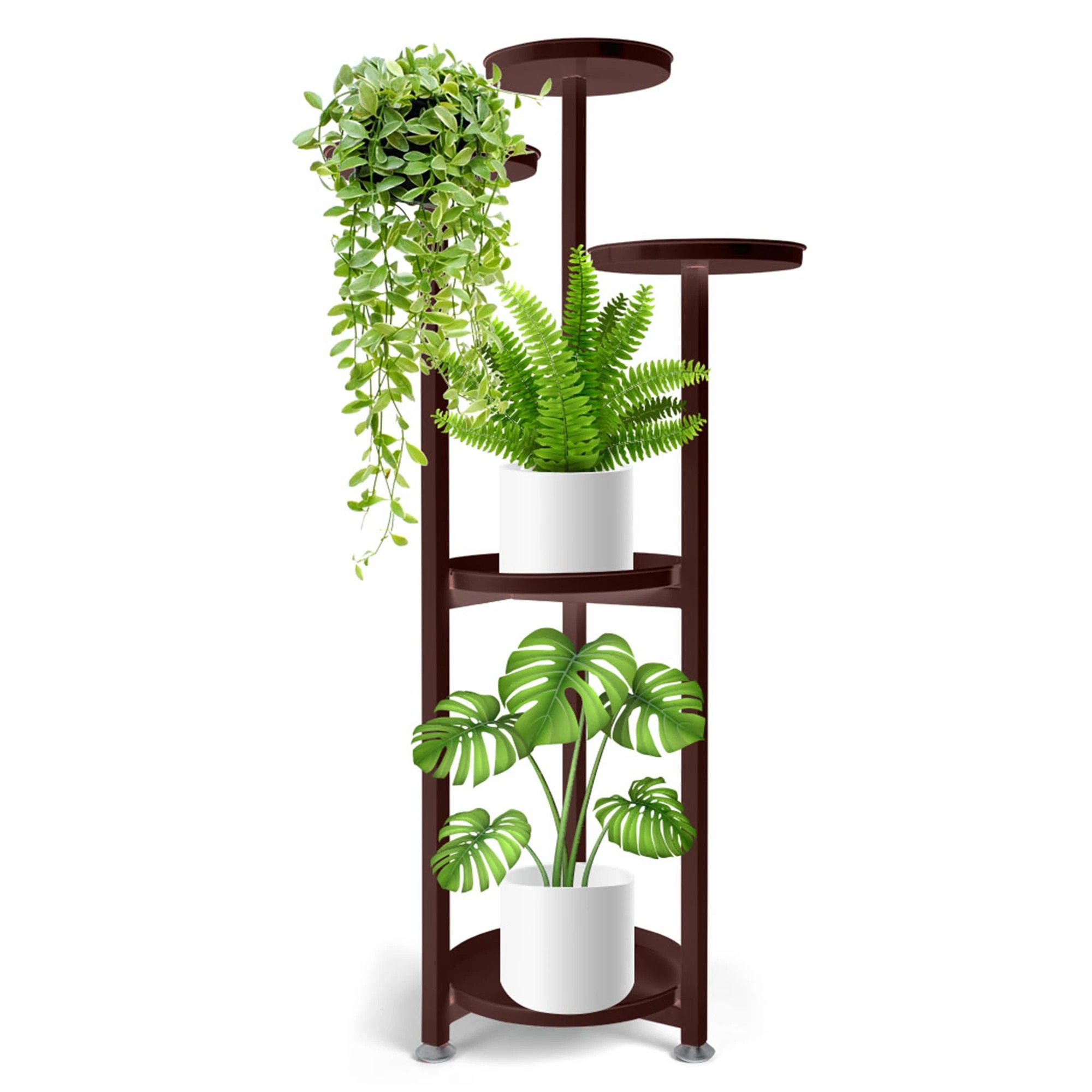 1 Levede L Size Metal Plant Stand Planter Shelf - Bronze, 1 of 6