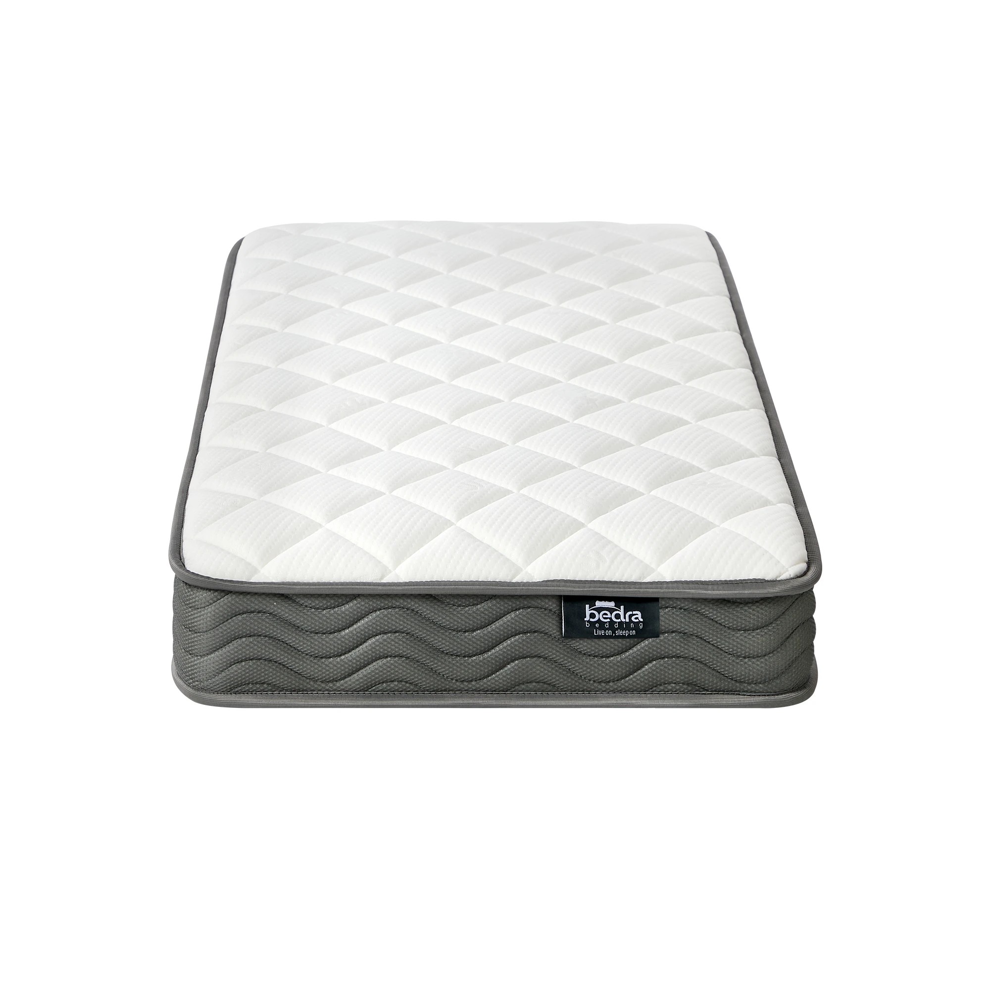 4 Bedra Bedding Baby Cot Mattress Bonnell Spring Foam Kids Bed Edge Breathable 13cm - Single Bed - White, 4 of 7