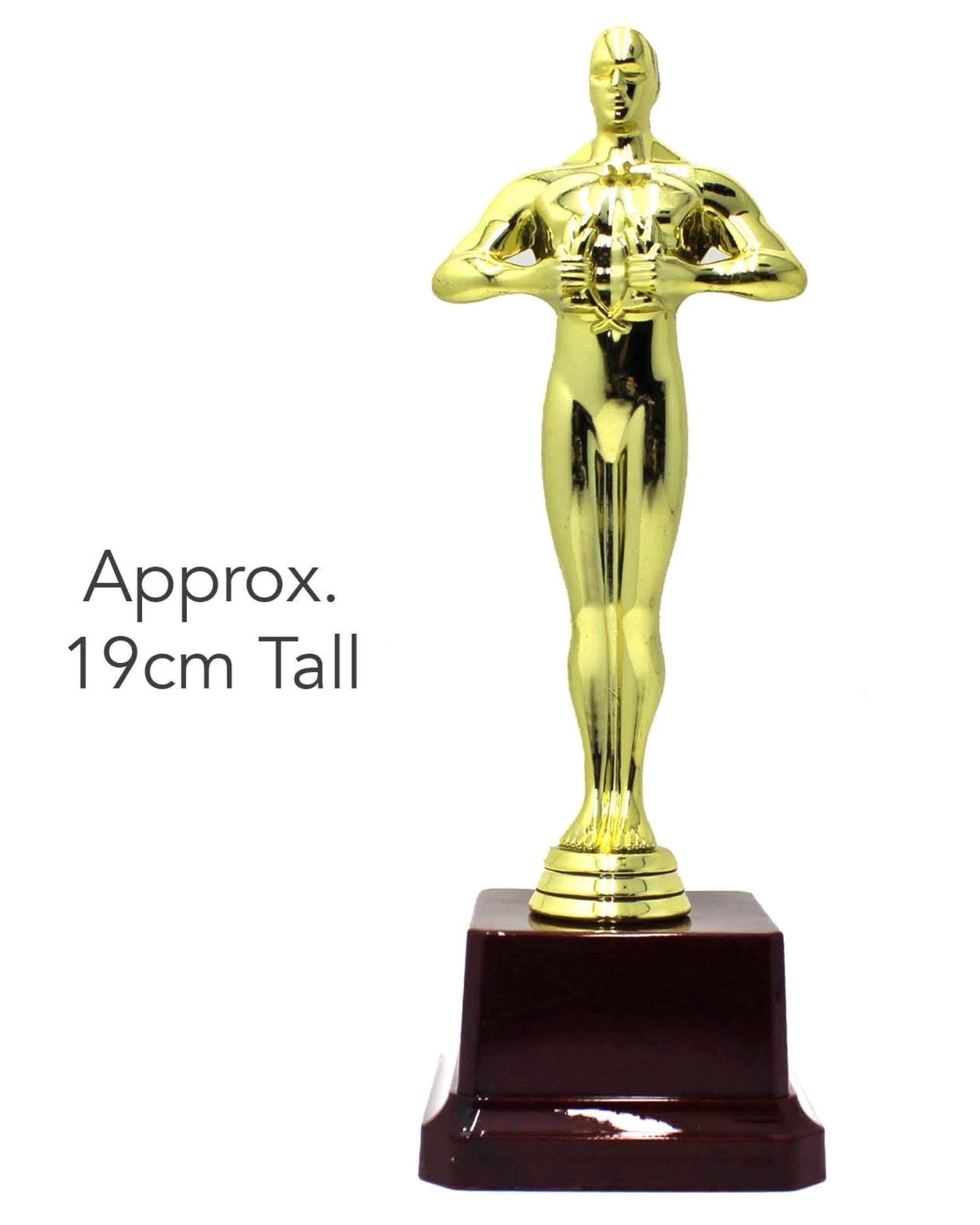 2 BR Costumes Oscar Trophy for Achievement - 19cm Party Champion Award, 2 of 2