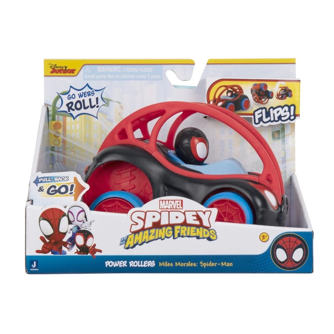 6 Disney Junior Marvel Spidey and His Amazing Friends Power Rollers Spidey Vehicle - Assorted, 6 of 7