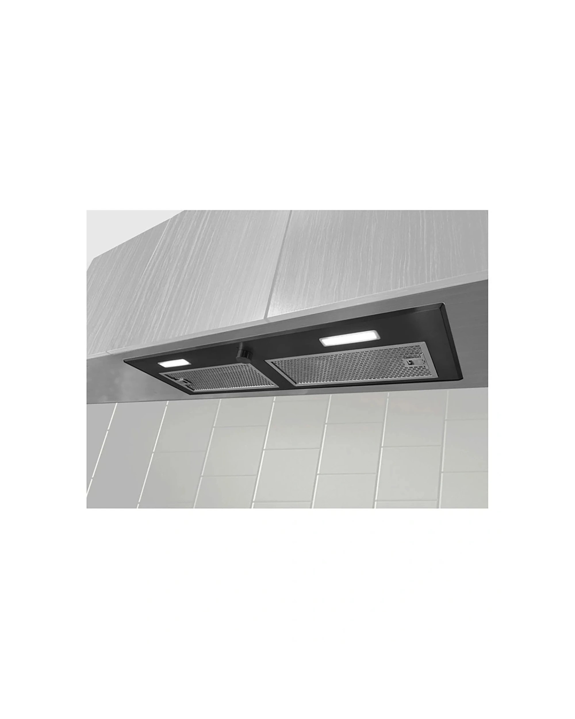 3 Kleenmaid Fixed Undermount Rangehood 90cm Black Kitchen Exhaust Vent - Black, 3 of 4