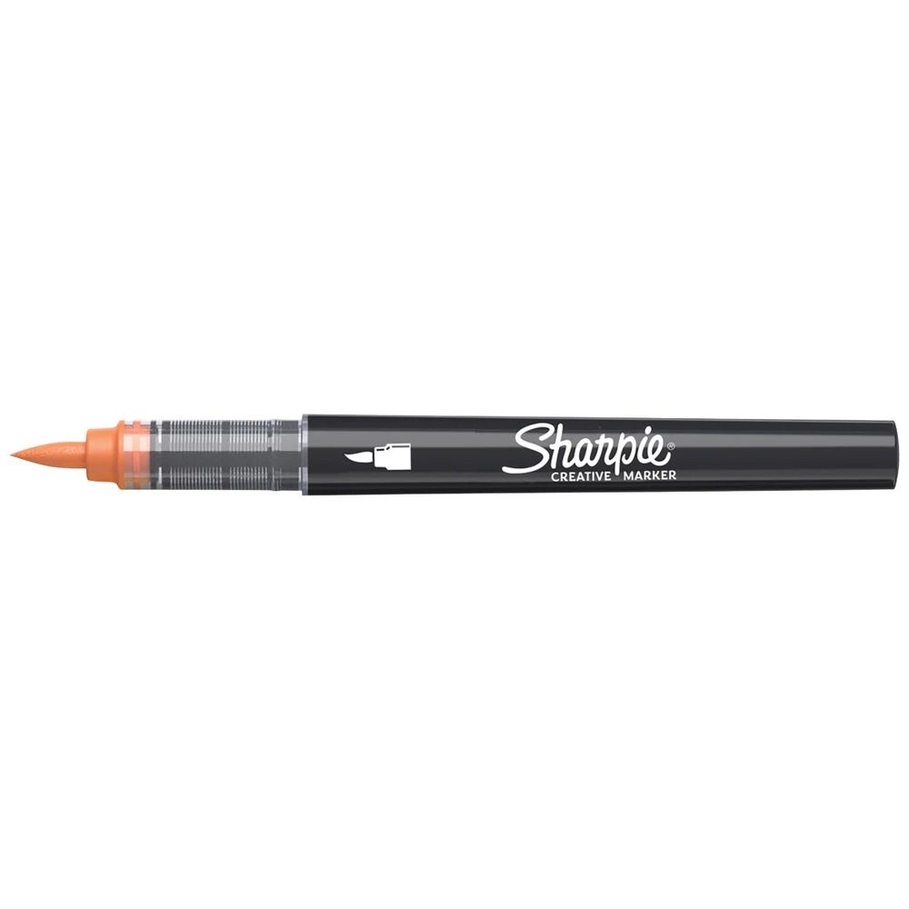 1 Sharpie Creative Acrylic Brush Marker Orange, 1 of 6