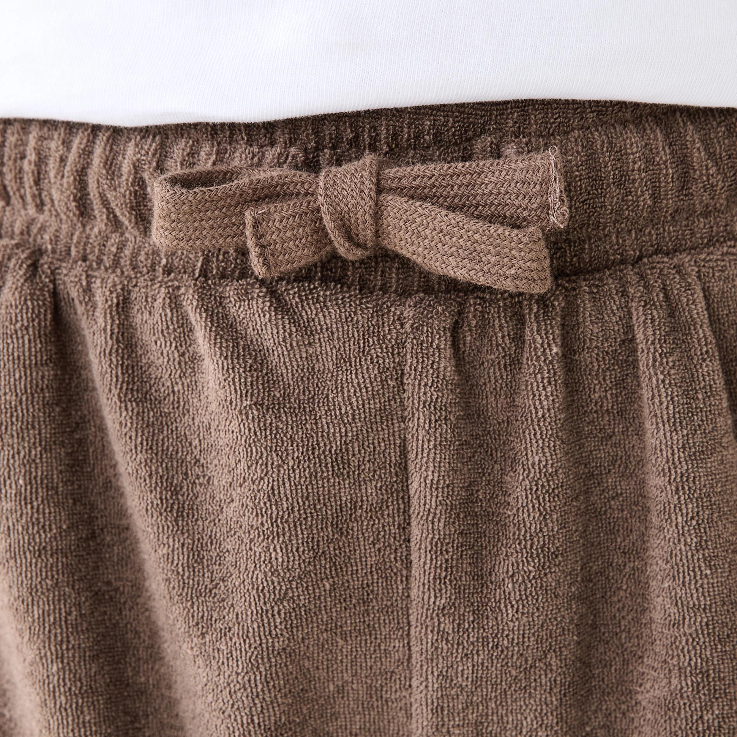 3 Terry Toweling Shorts Mlk Brwn, 3 of 6