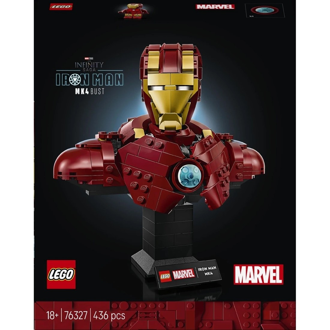 1 LEGO Marvel Iron Man MK4 Bust 76327, 1 of 10