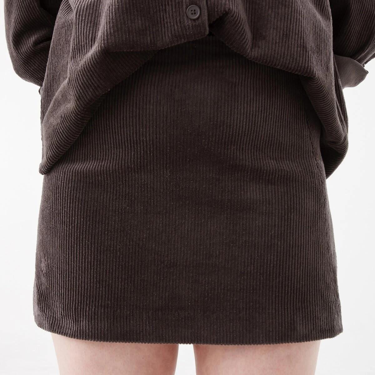 1 Corduroy Mini Skirt Espresso, 1 of 6