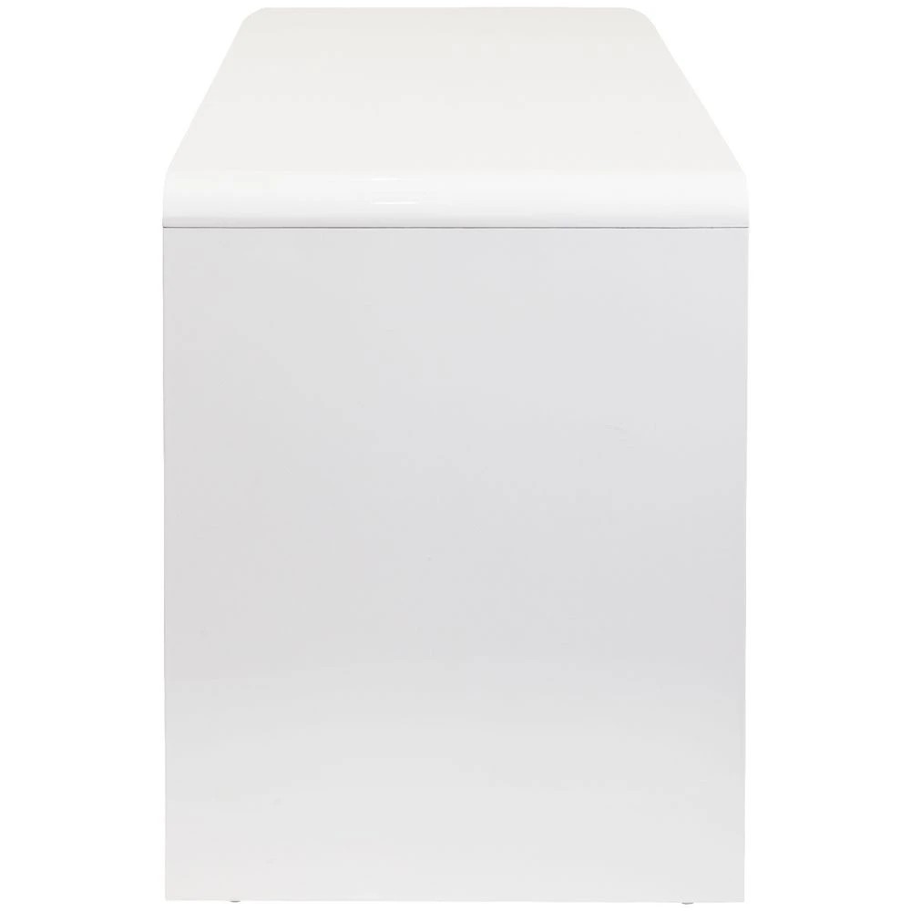 10 Reine 2 Drawer 1400mm High Gloss White Desk Desks, Tables and Workstations, 10 of 10