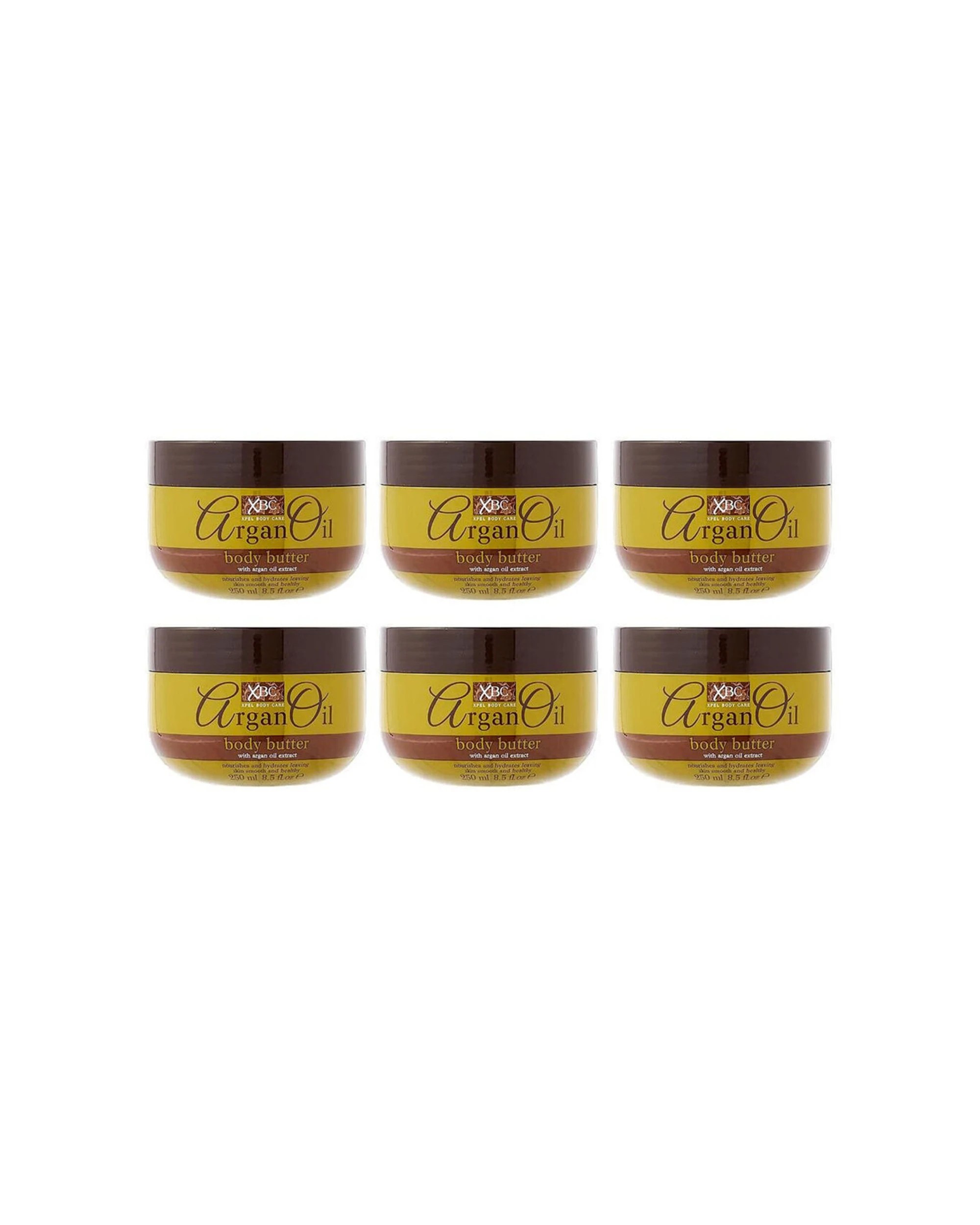 1 Xbc 6PK Argan Oil Body Butter Moisturiser For All Skin Types 250ml - Multi, 1 of 3