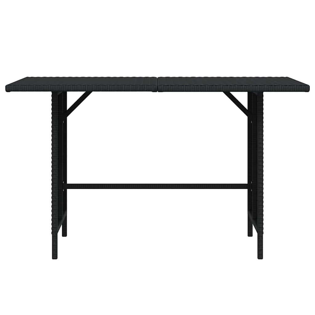 4 vidaXL Garden dining table Durable - Black, 4 of 9