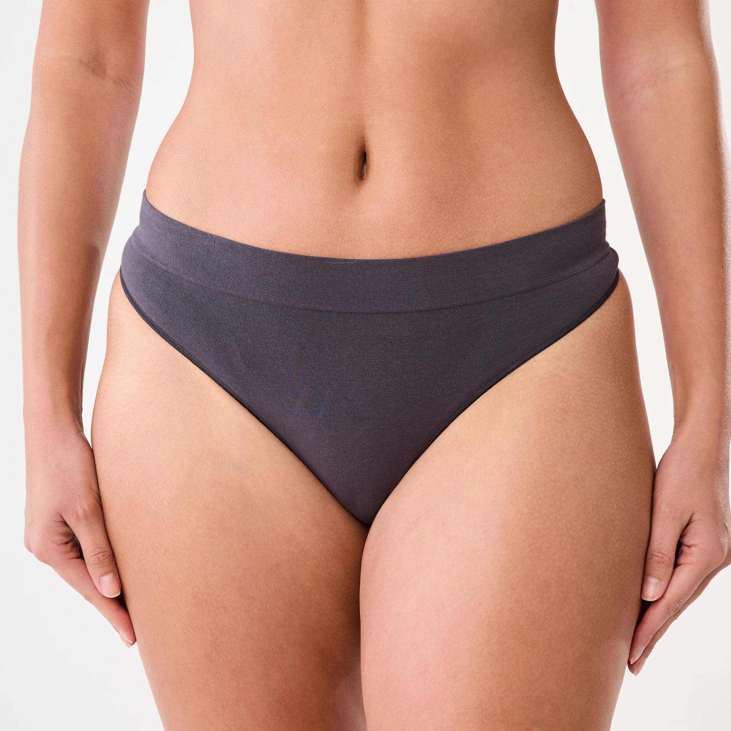 6 3 Pack Seamfree Cotton G-String Briefs WASHED SLATE, SEAGRASS BLUE, BRIGHT TURQUOISE, 6 of 8